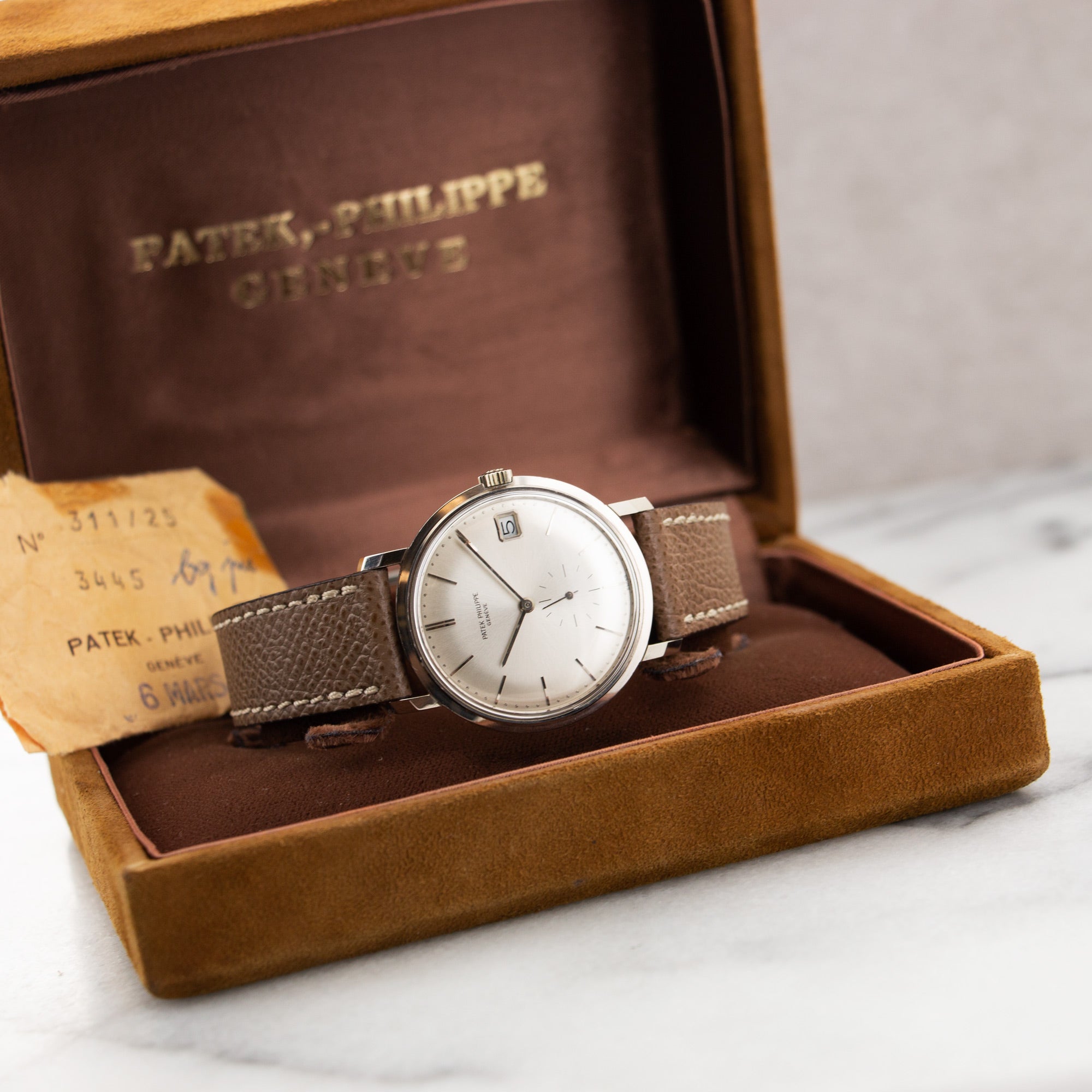 Patek Philippe - Patek Philippe White Gold Automatic Watch Ref. 3445 - The Keystone Watches