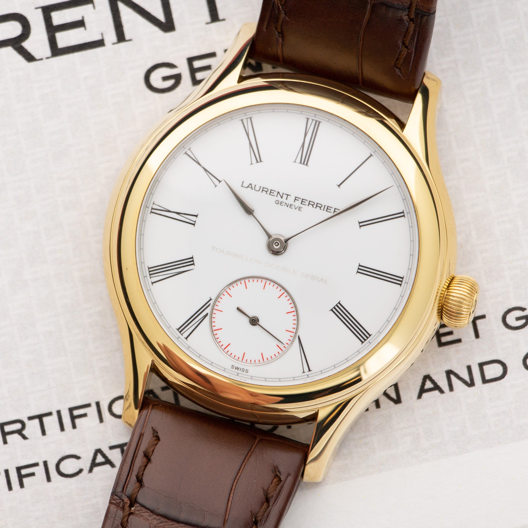 Laurent Ferrier - Laurent Ferrier Galet Tourbillon Double Spiral Watch - The Keystone Watches