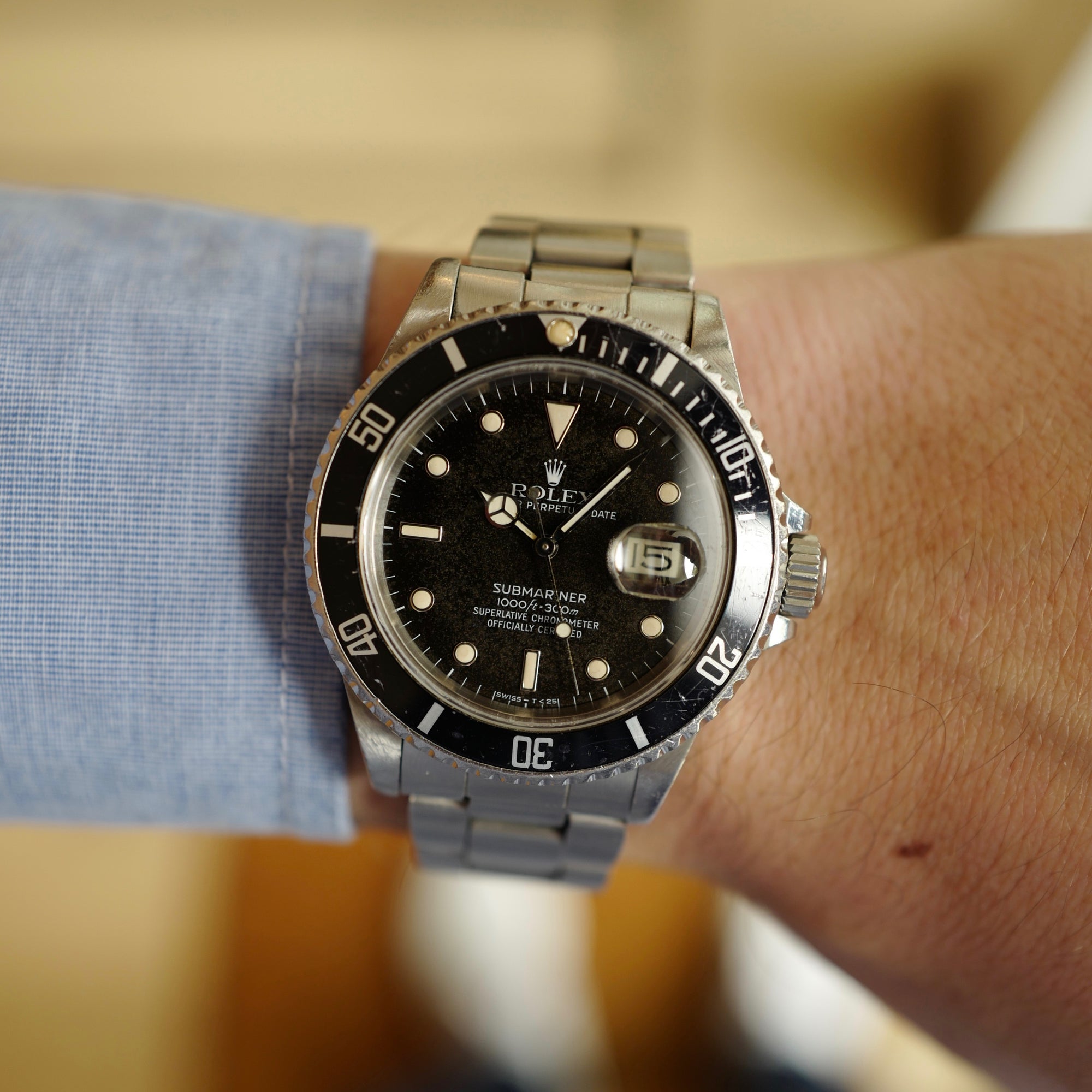 Rolex - Rolex Steel Submariner Watch Ref. 16800 with Original Warranty Paper - The Keystone Watches