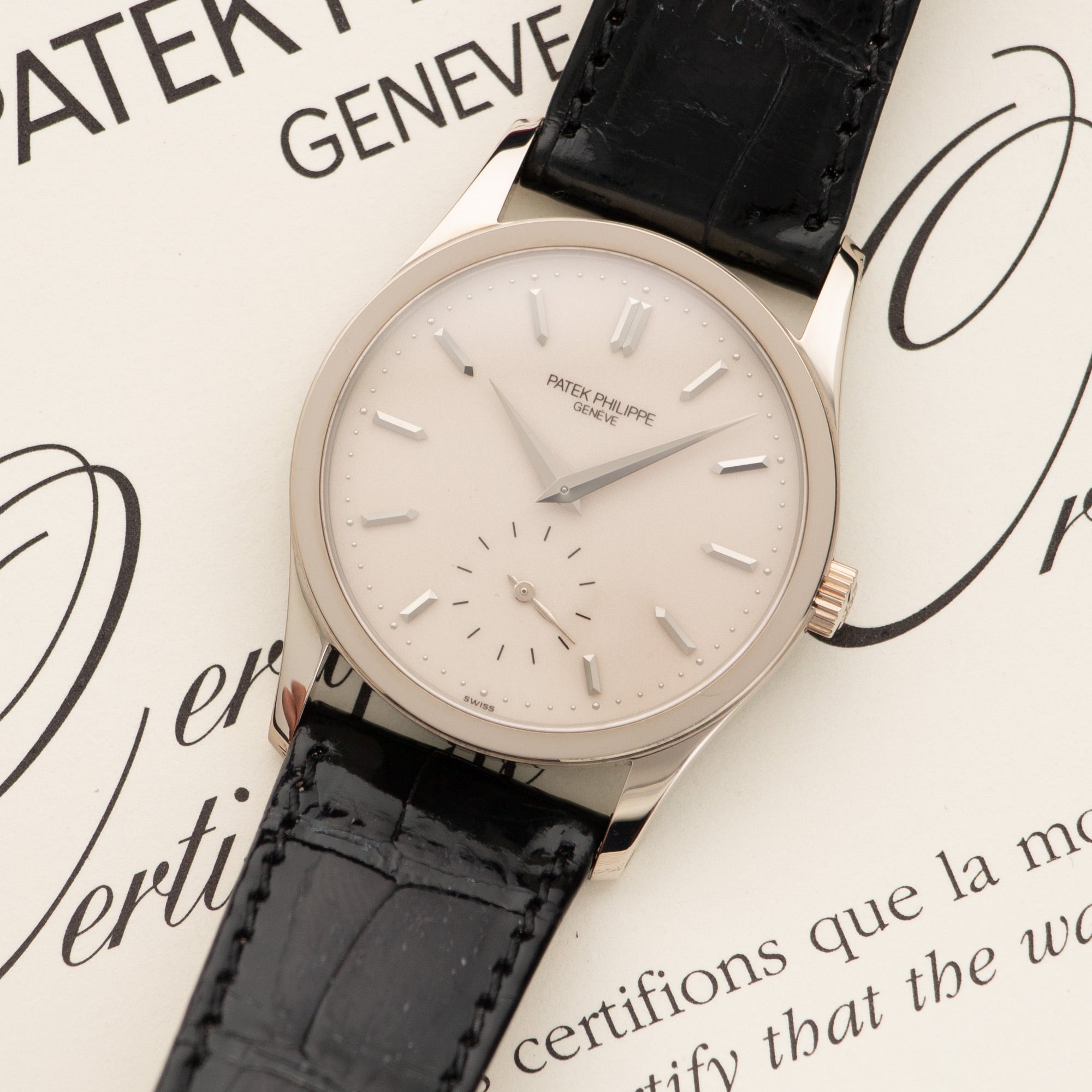 Patek Philippe - Patek Philippe White Gold Calatrava Watch Ref. 3796 - The Keystone Watches