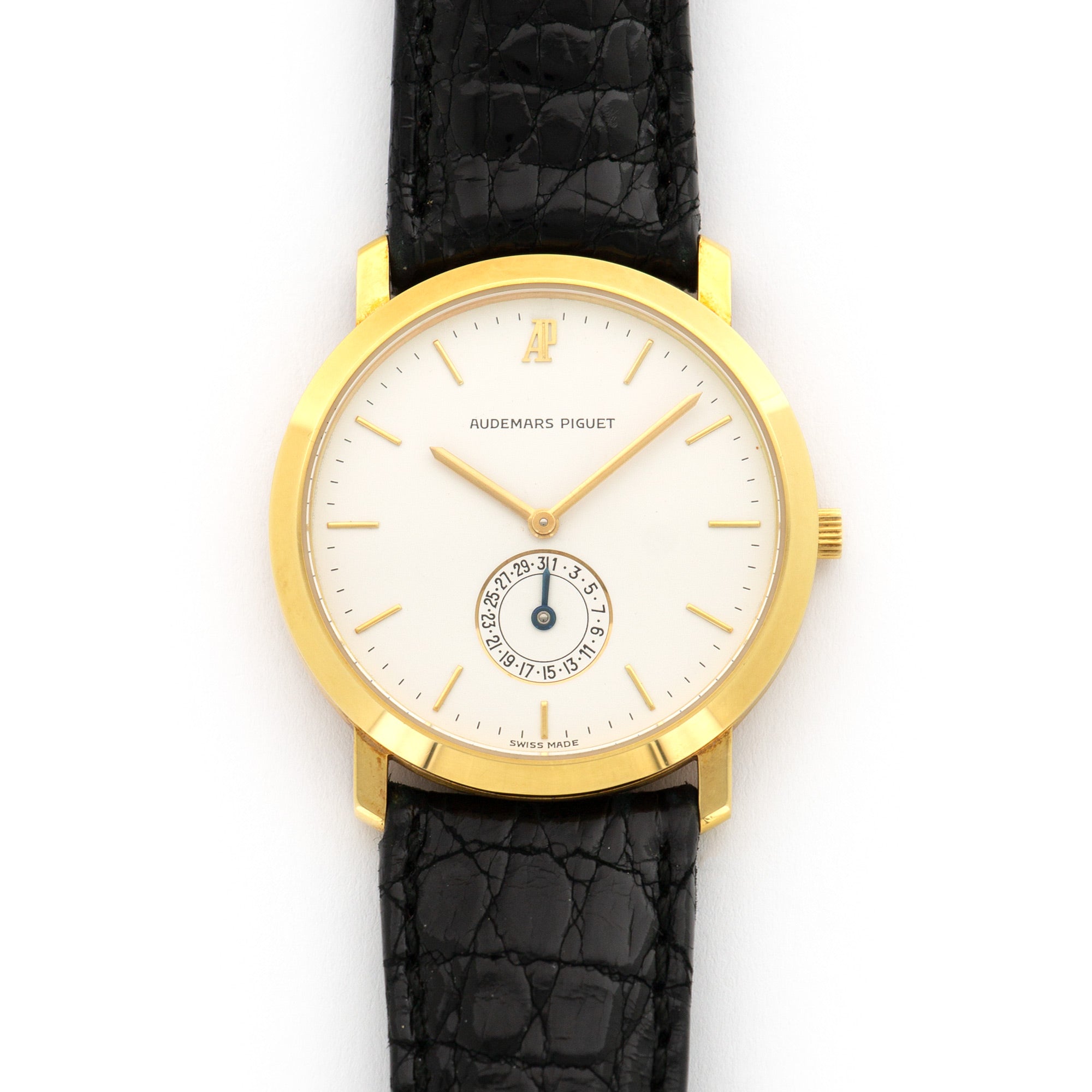 Audemars Piguet - Audemars Piguet Yellow Gold Calendar Strap Watch - The Keystone Watches