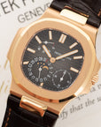 Patek Philippe - Patek Philippe Rose Gold Nautilus Moonphase Watch Ref. 5712 - The Keystone Watches