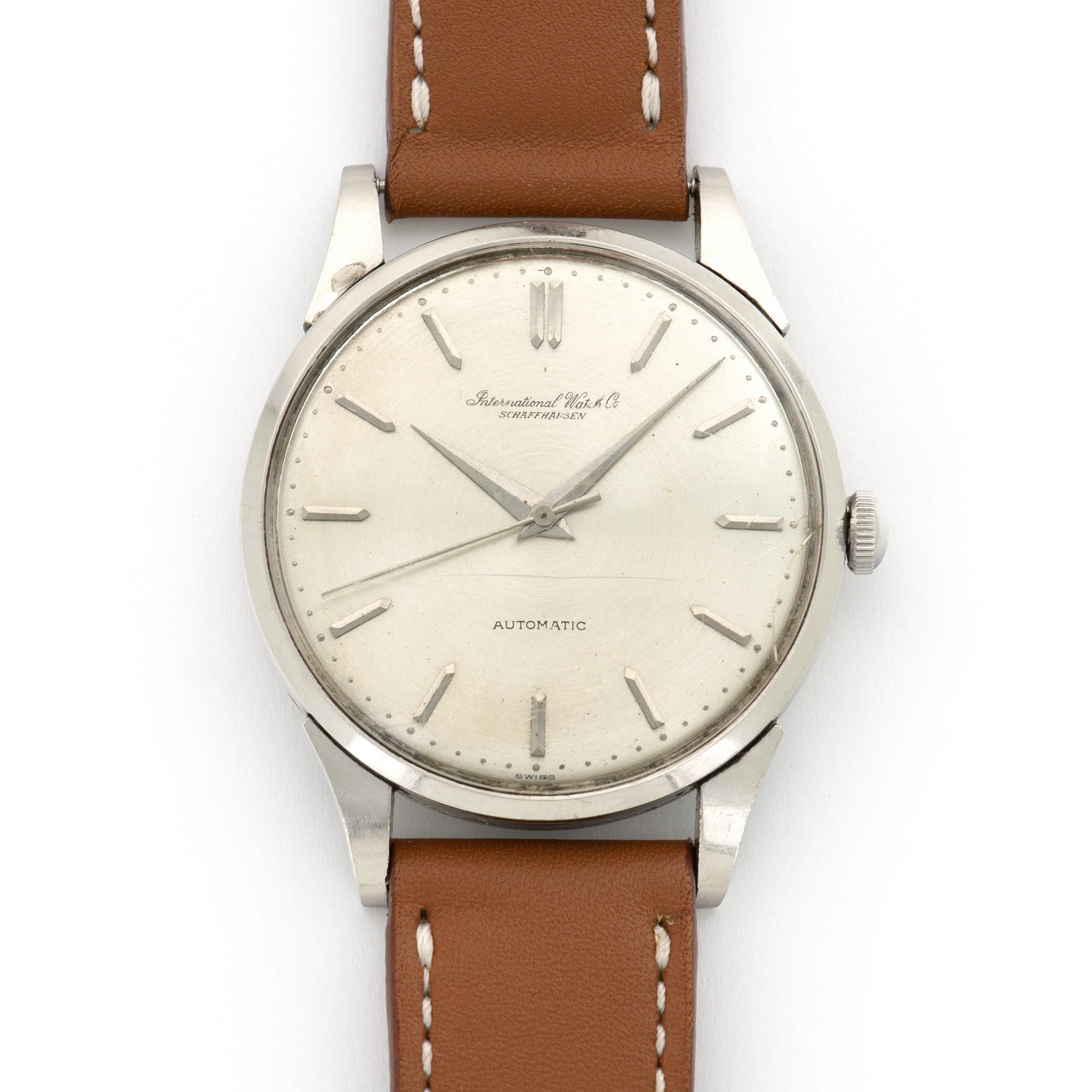 IWC - IWW Platinum Automatic Strap Watch - The Keystone Watches