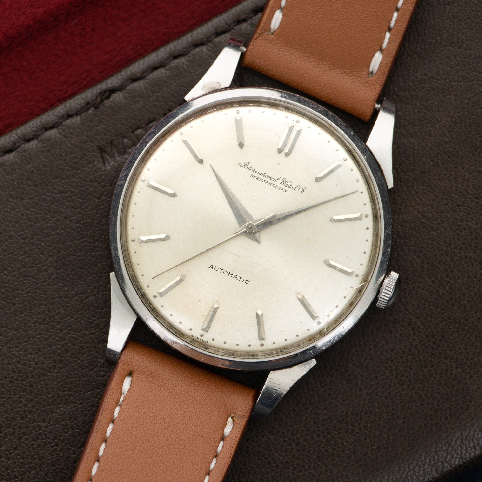 IWC - IWW Platinum Automatic Strap Watch - The Keystone Watches