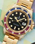 Rolex - Rolex Yellow Gold GMT-Master II Sapphire Ruby Diamond Watch Ref. 116758 - The Keystone Watches