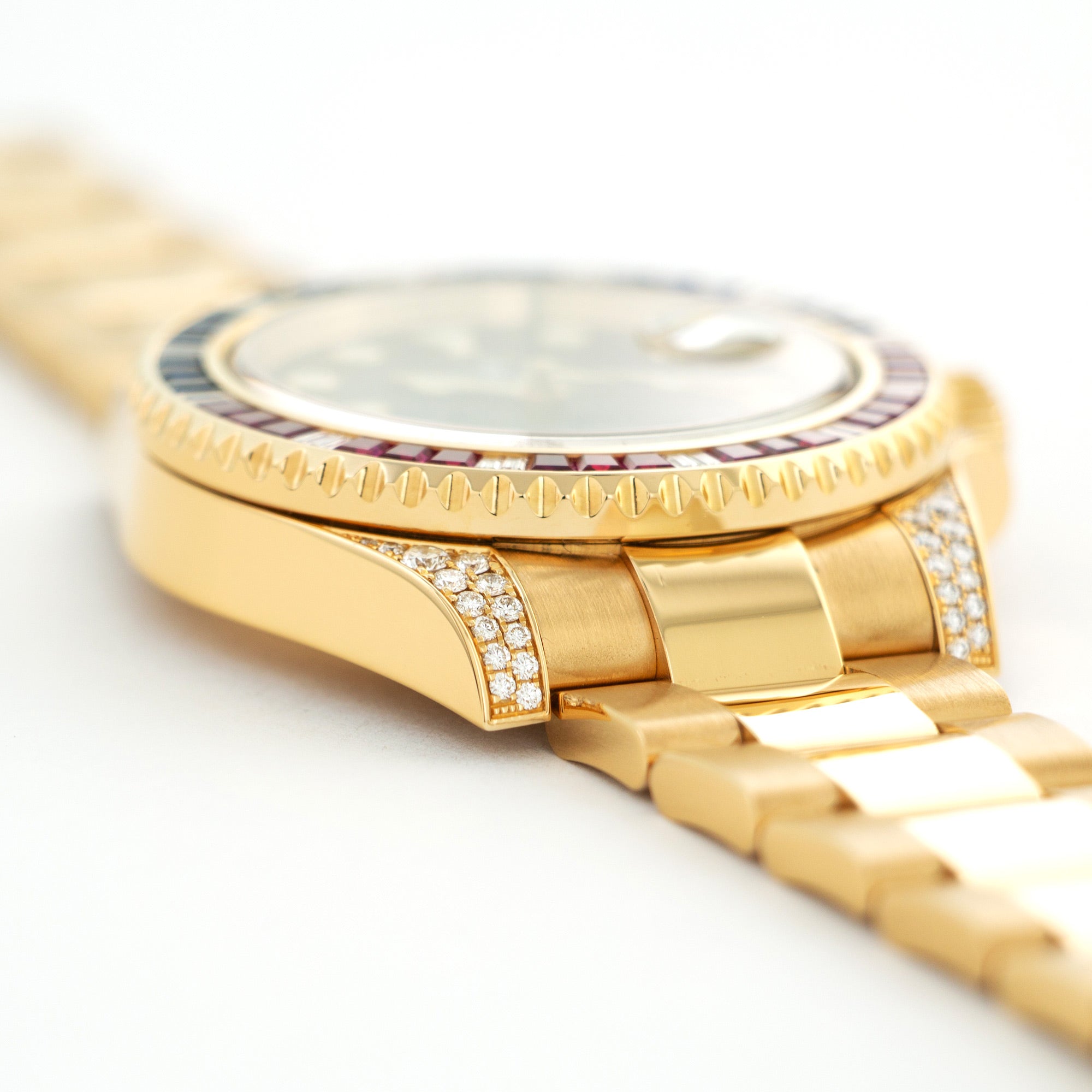Rolex - Rolex Yellow Gold GMT-Master II Sapphire Ruby Diamond Watch Ref. 116758 - The Keystone Watches