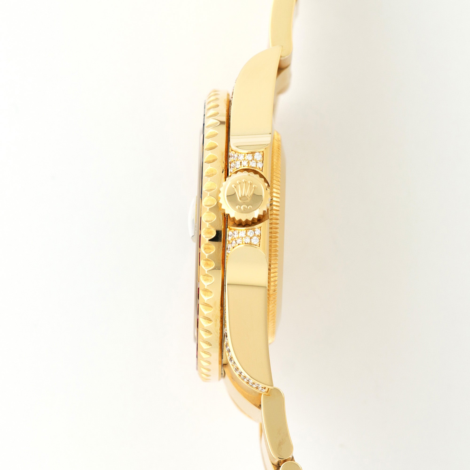 Rolex - Rolex Yellow Gold GMT-Master II Sapphire Ruby Diamond Watch Ref. 116758 - The Keystone Watches