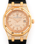 Audemars Piguet - Audemars Piguet Rose Gold Royal Oak Diamond Watch Ref. 15402 - The Keystone Watches