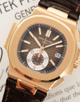 Patek Philippe - Patek Philippe Rose Gold Nautilus Chrono Watch Ref. 5980 - The Keystone Watches