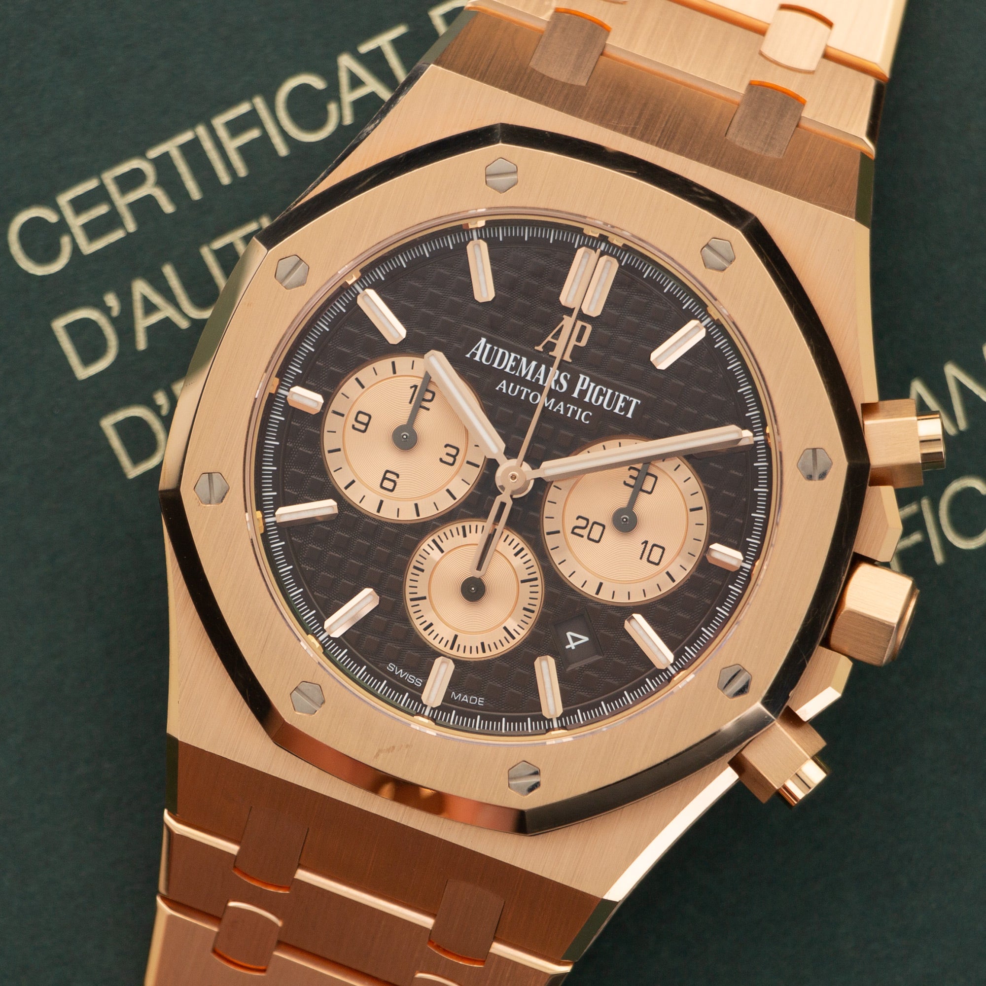 Audemars Piguet - Audemars Piguet Rose Gold Royal Oak Chronograph Watch Ref. 26331 - The Keystone Watches