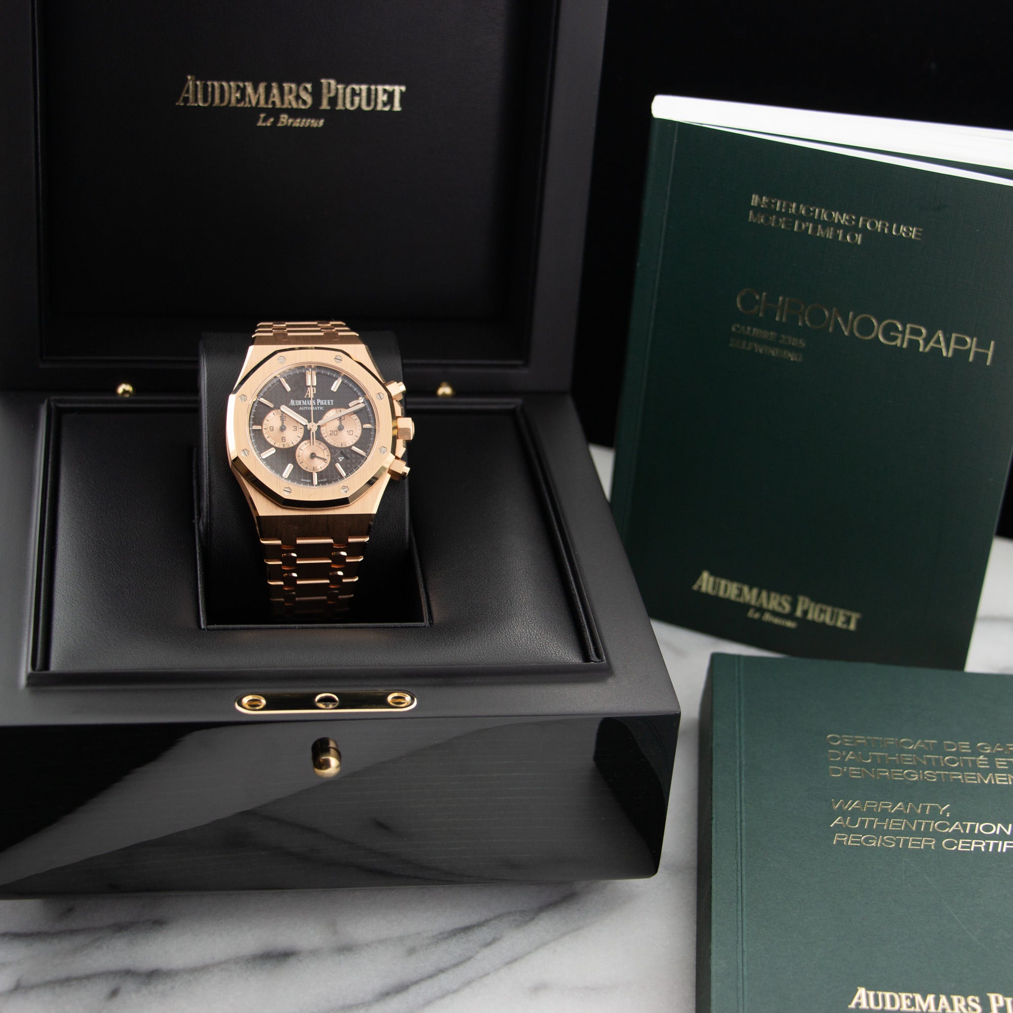 Audemars Piguet - Audemars Piguet Rose Gold Royal Oak Chronograph Watch Ref. 26331 - The Keystone Watches