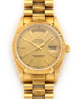 Rolex - Rolex Day-Date Watch Ref. 18078 with Bark Finish and Box and Paper - The Keystone Watches
