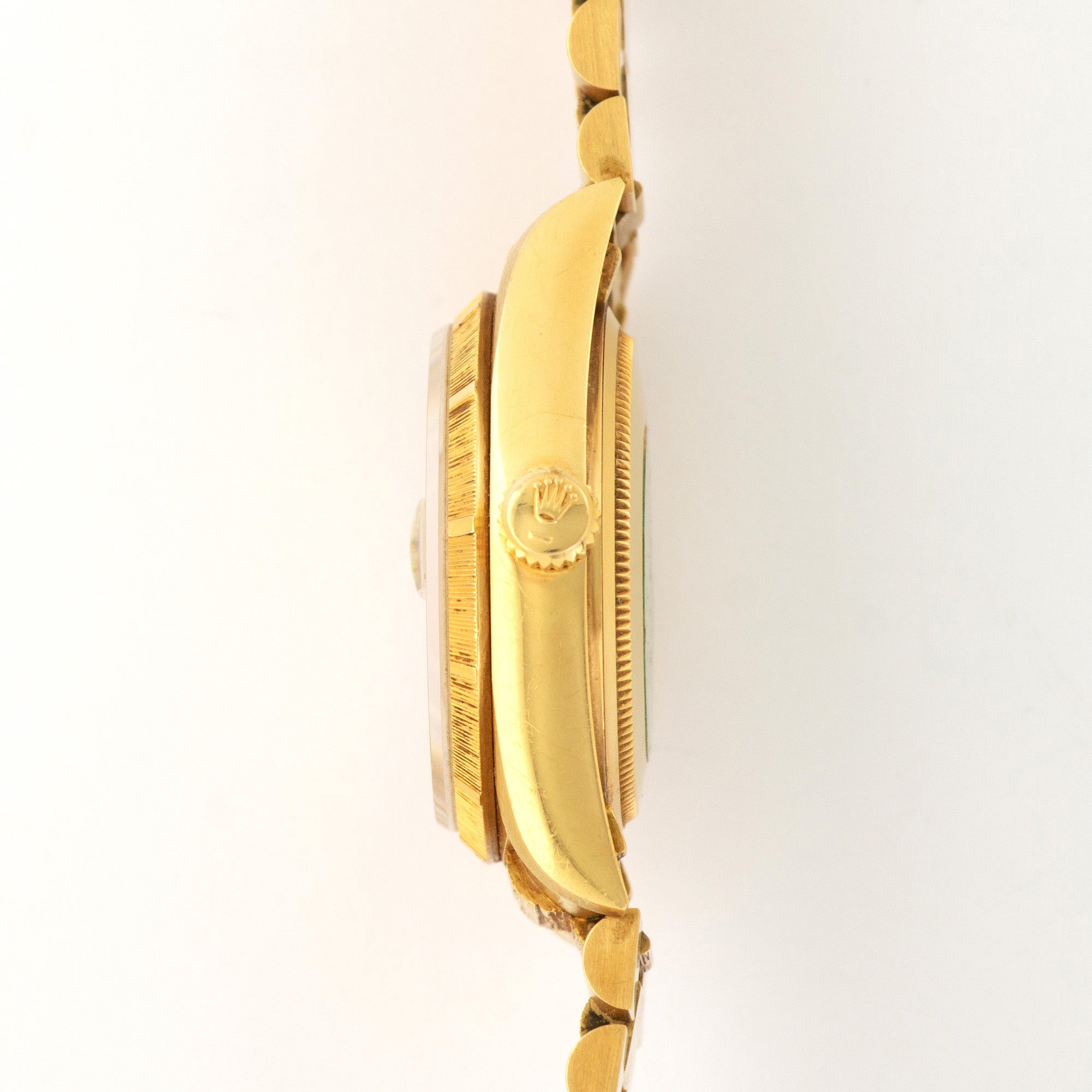 Rolex - Rolex Day-Date Watch Ref. 18078 with Bark Finish and Box and Paper - The Keystone Watches