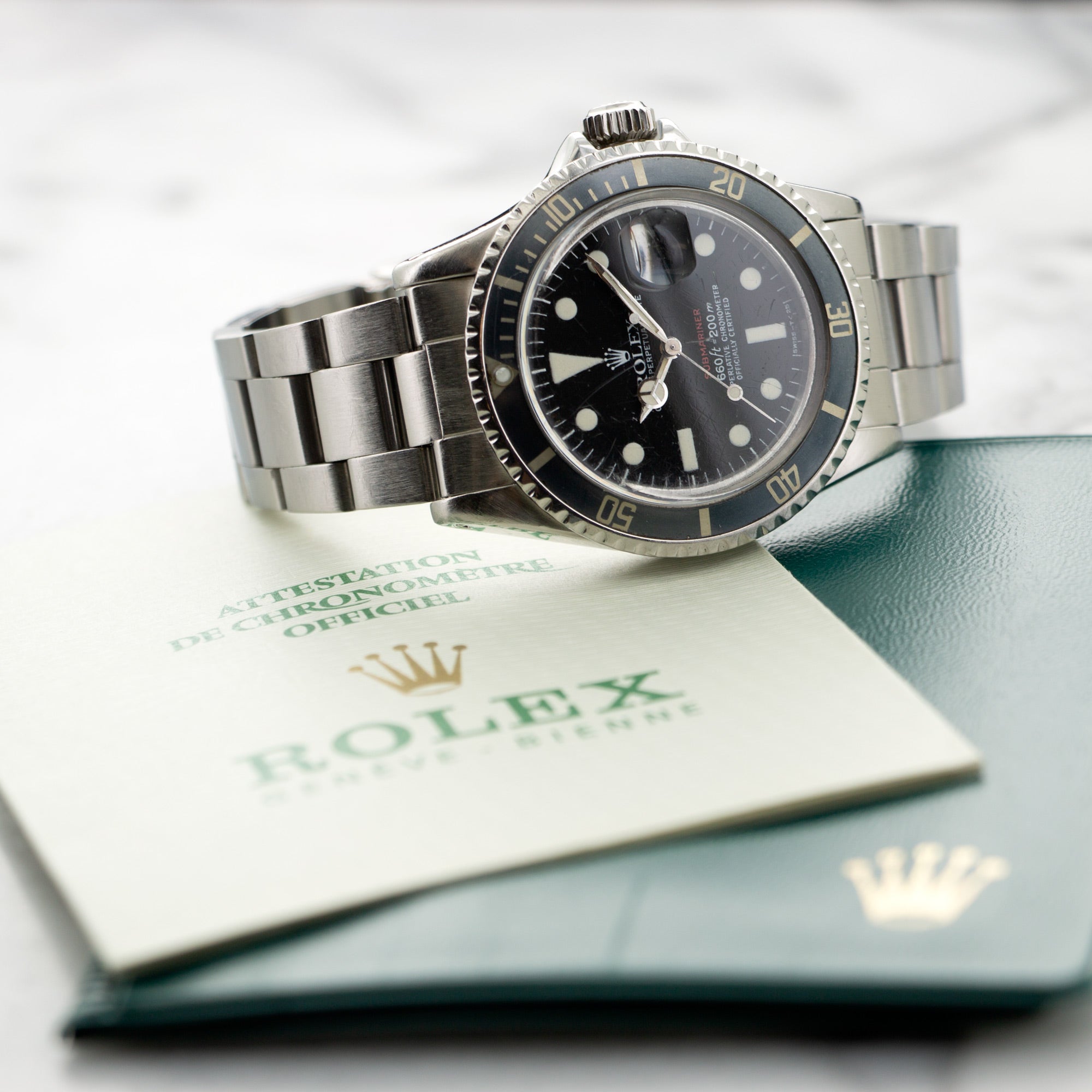 Rolex - Rolex Red Submariner Watch Ref. 1680 with Original Box and Papers - The Keystone Watches