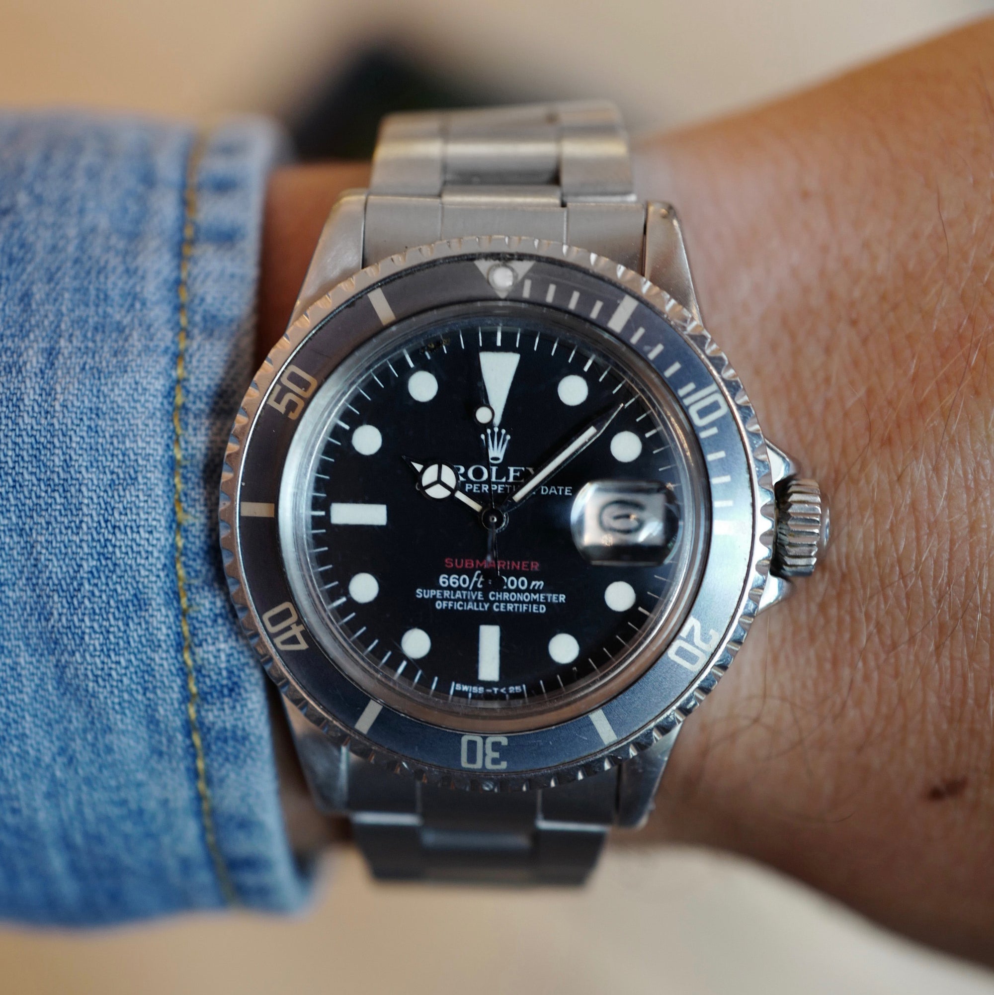 Rolex - Rolex Red Submariner Watch Ref. 1680 with Original Box and Papers - The Keystone Watches