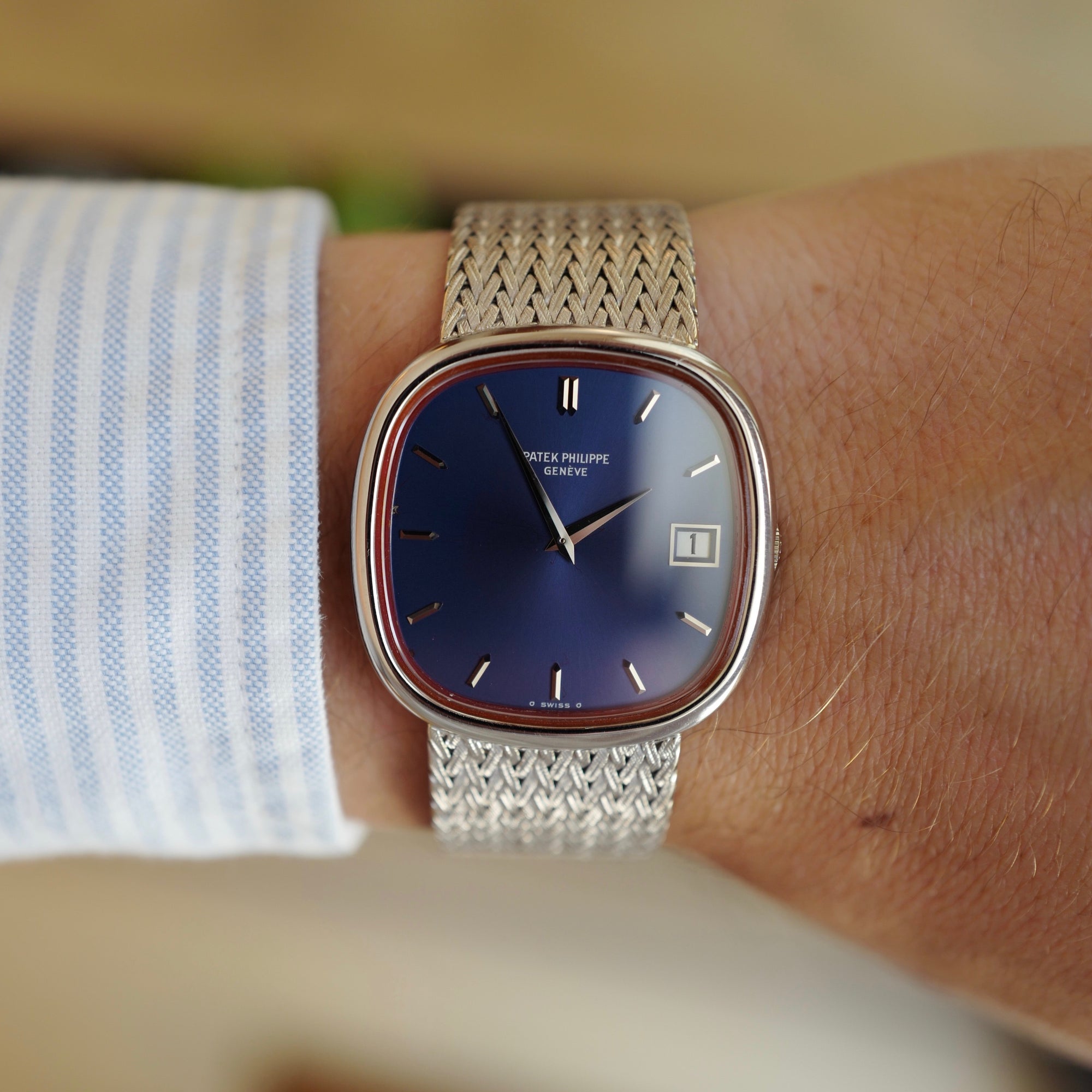 Patek Philippe - Patek Philippe White Gold Automatic Watch Ref 3604 - The Keystone Watches