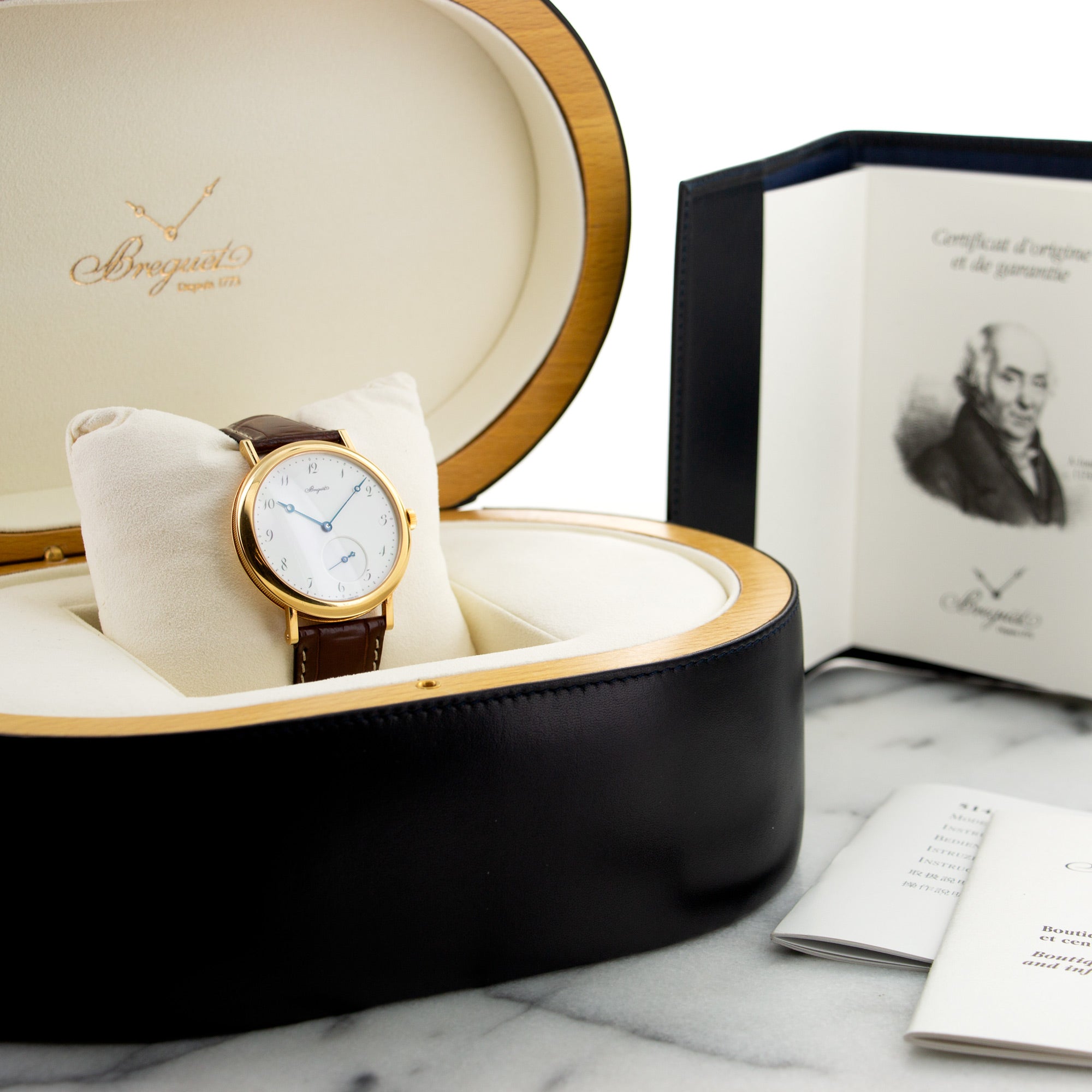 Breguet - Breguet Yellow Gold Classique Enamel Dial Watch Ref. 5140 - The Keystone Watches