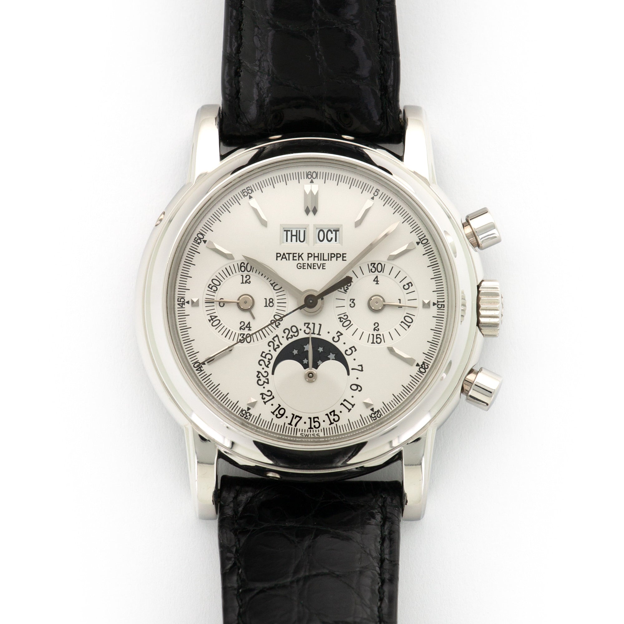 Patek Philippe - Patek Philippe Platinum Perpetual Calendar Chrono Watch Ref. 3970 - The Keystone Watches