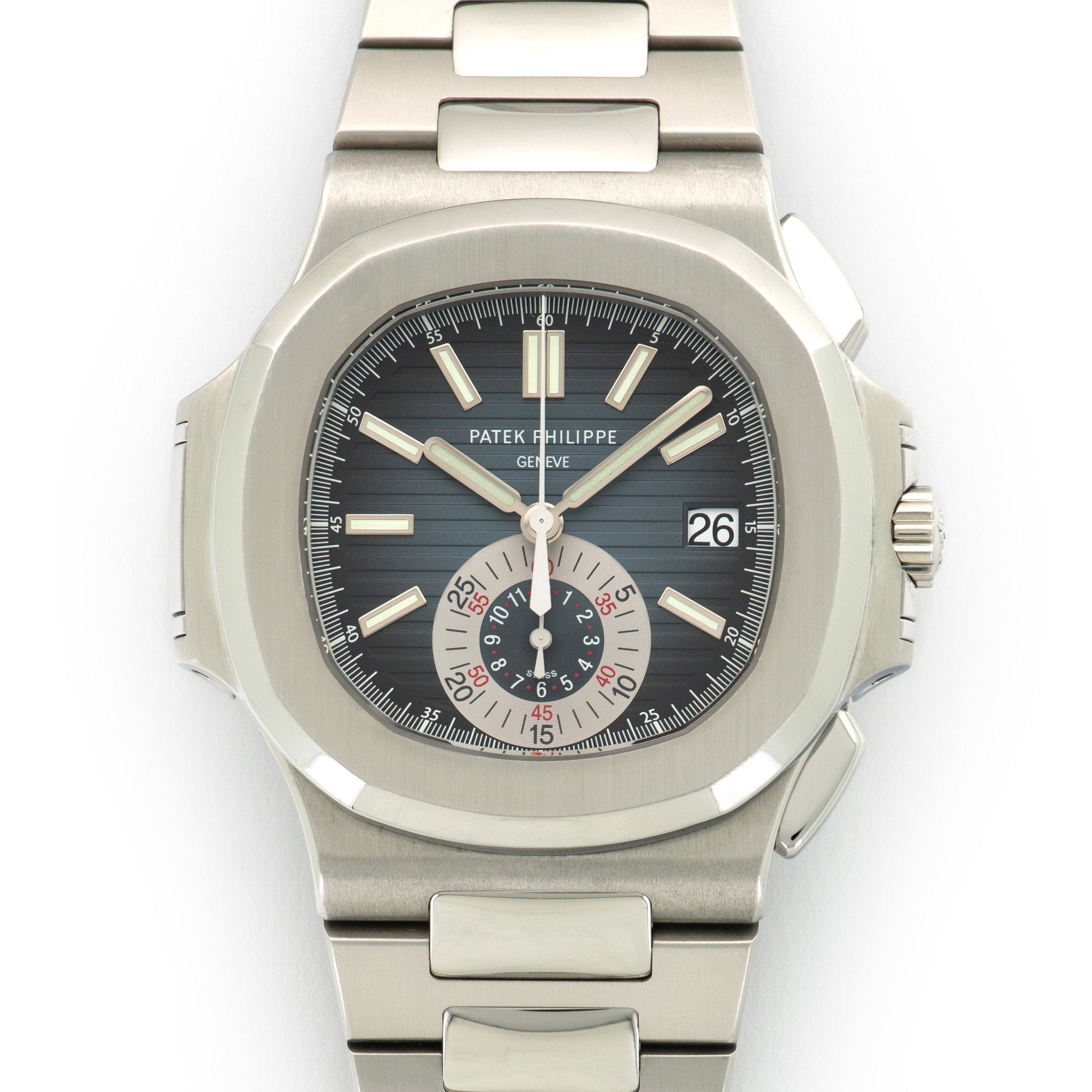 Patek Philippe - Patek Philippe Nautilus Chronograph Blue Watch Ref. 5980 - The Keystone Watches