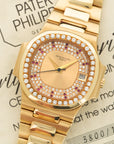 Patek Philippe - Patek Philippe Yellow Gold Nautilus Diamond & Ruby Watch Ref. 3800 - The Keystone Watches