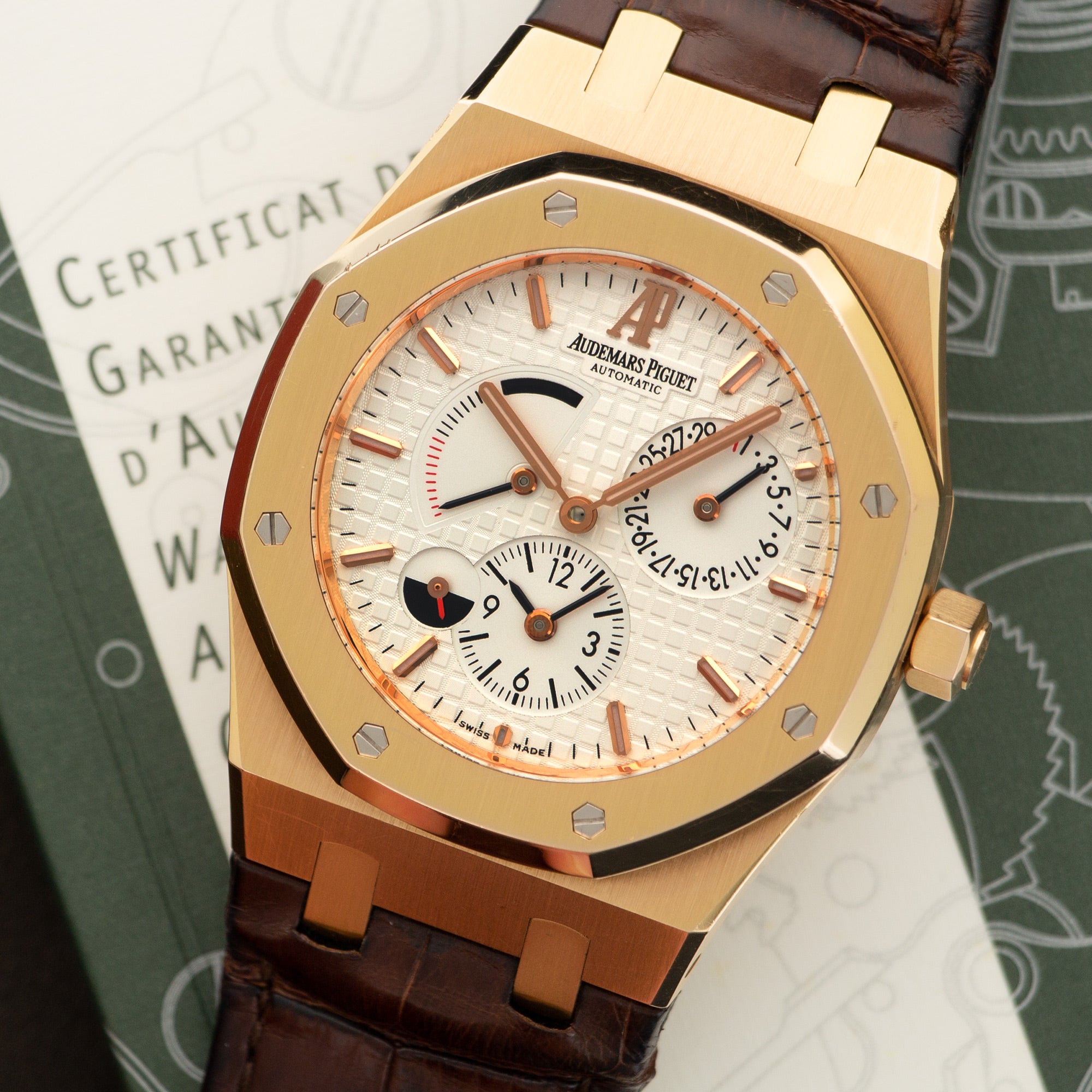 Audemars Piguet - Audemars Piguet Rose Gold Royal Oak Dual Time Ref. 26120OR - The Keystone Watches
