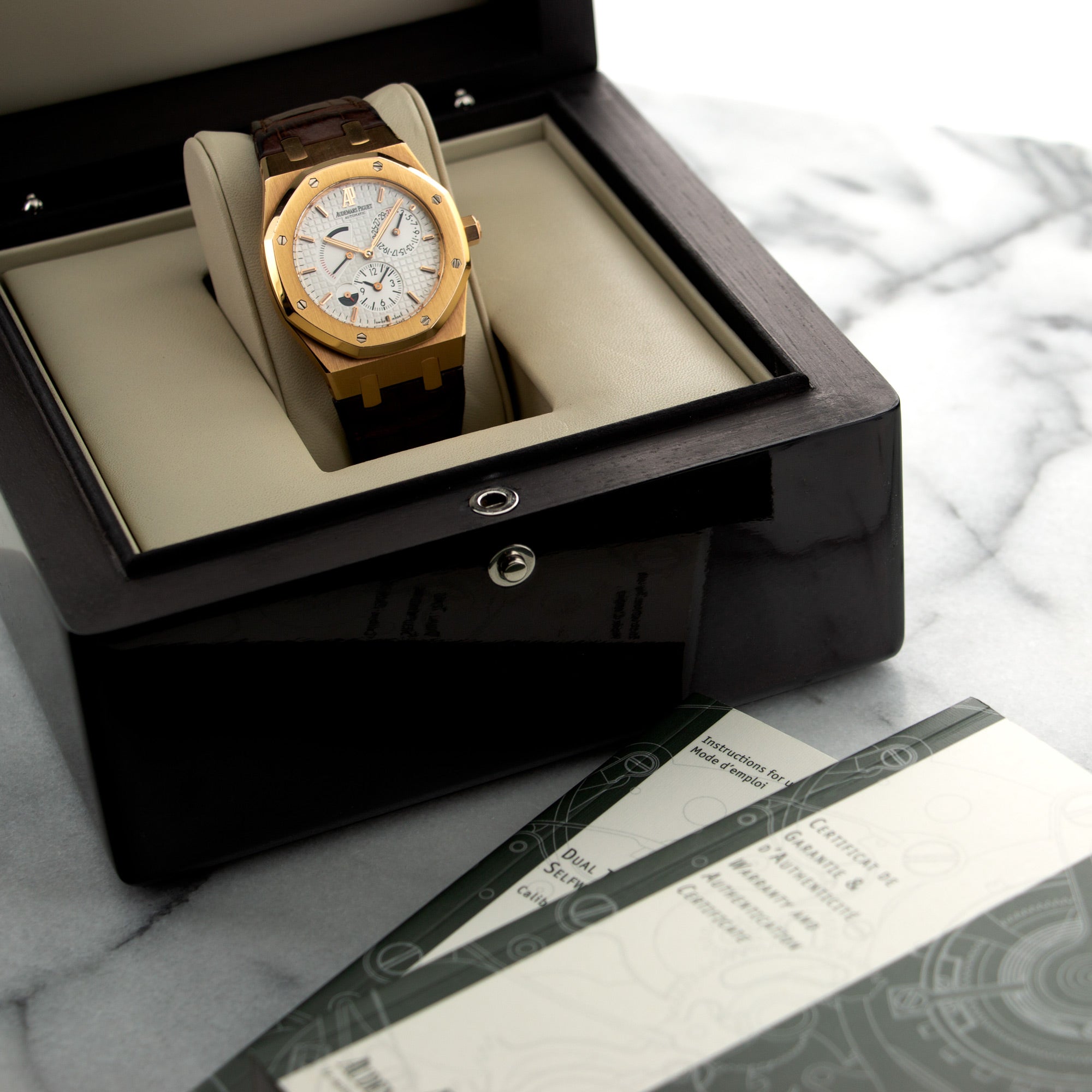Audemars Piguet - Audemars Piguet Rose Gold Royal Oak Dual Time Ref. 26120OR - The Keystone Watches