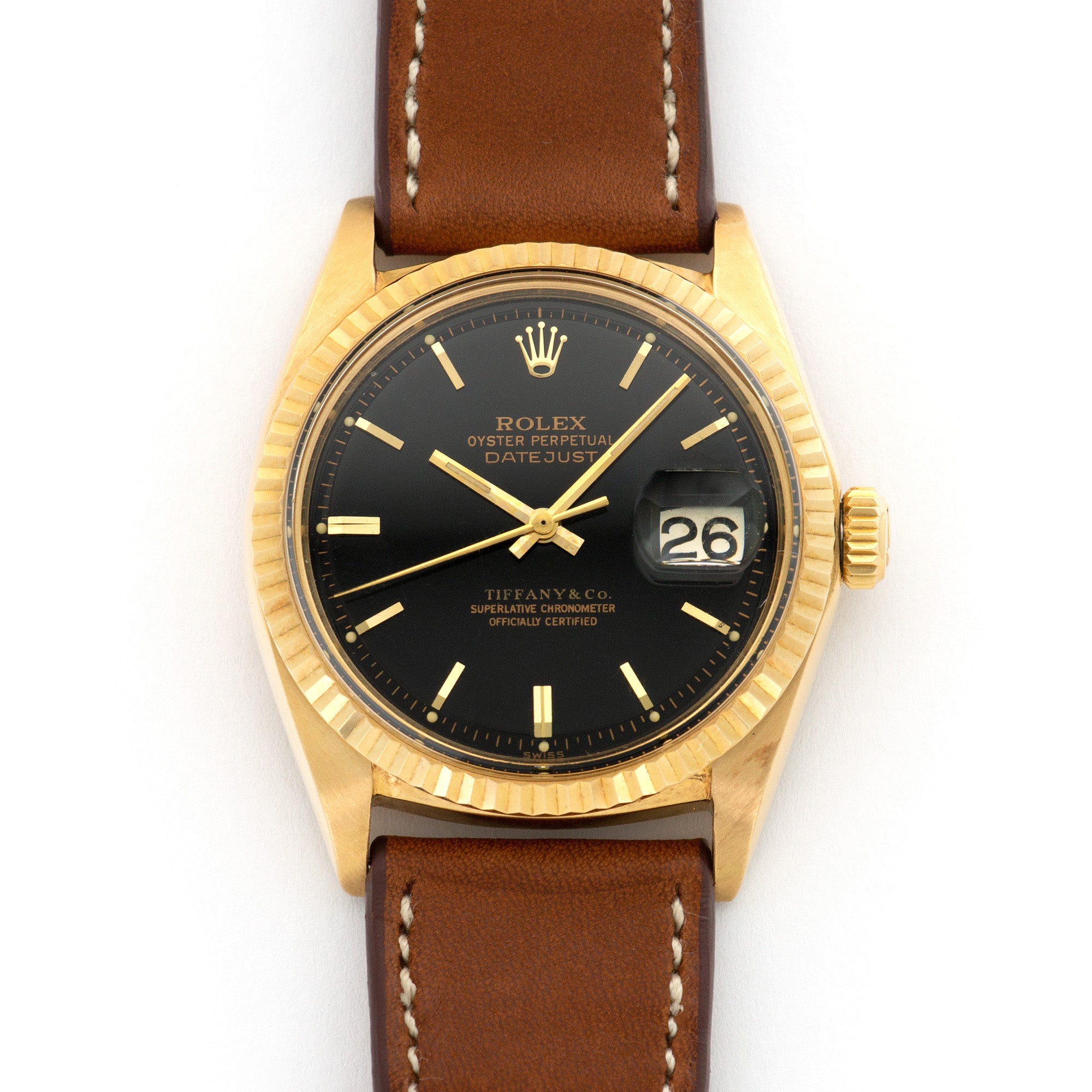 Rolex - Rolex Yellow Gold Datejust Watch Retailed by Tiffany & Co. - The Keystone Watches