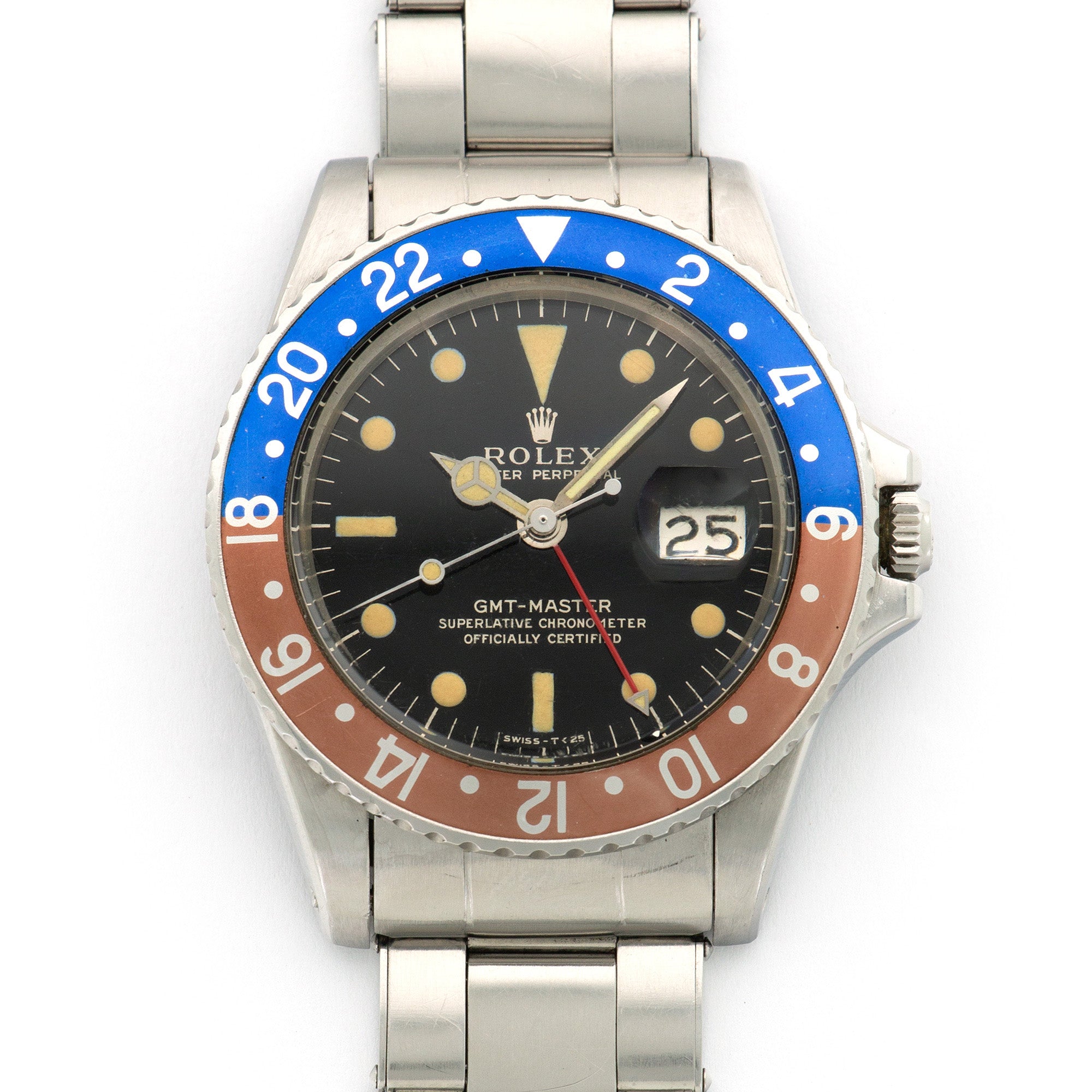Rolex - Rolex GMT-Master Gilt Watch Ref. 1675 with Original Box and Papers - The Keystone Watches