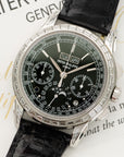 Patek Philippe - Patek Philippe Platinum Perpetual Baguette Diamond Watch Ref. 5271 - The Keystone Watches