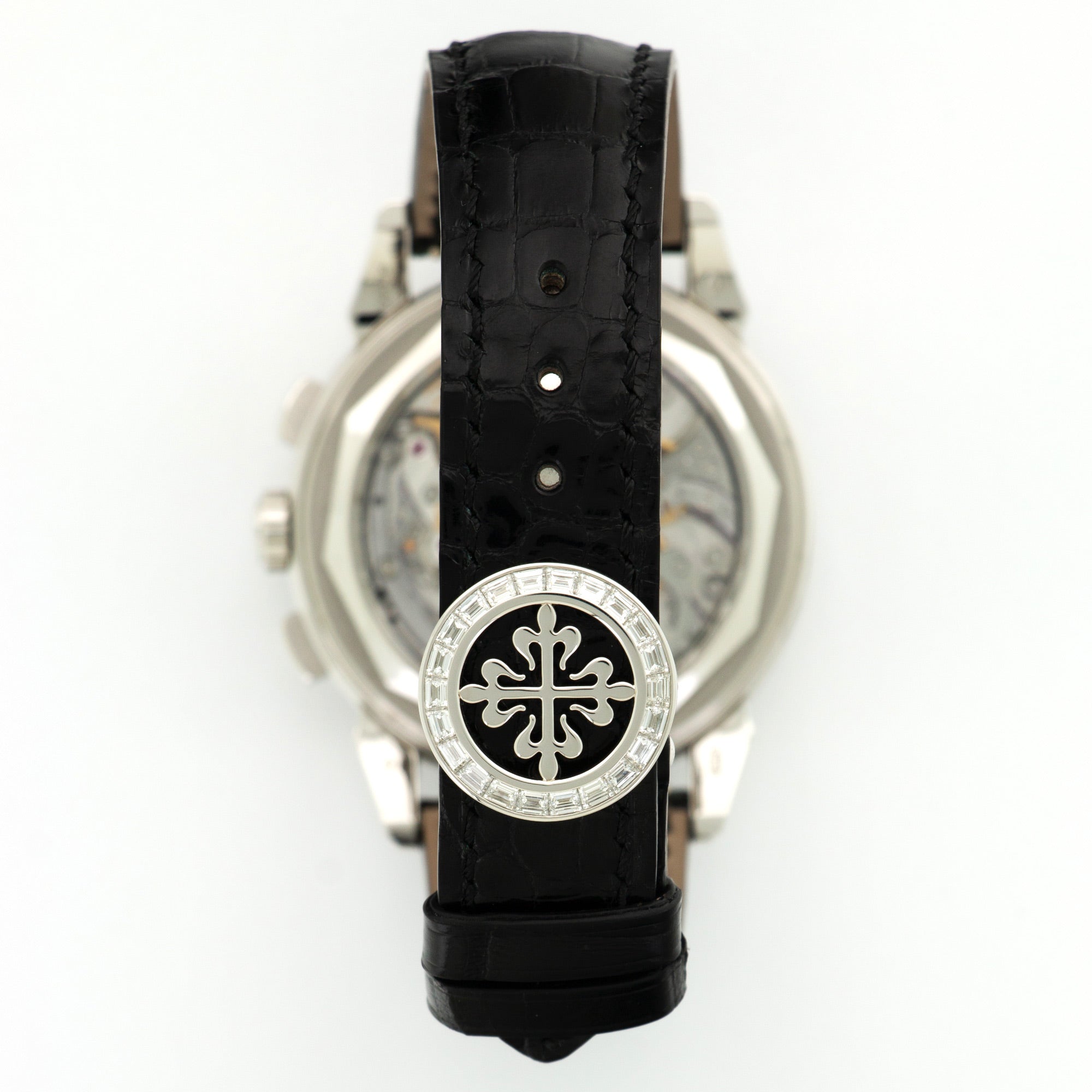 Patek Philippe - Patek Philippe Platinum Perpetual Baguette Diamond Watch Ref. 5271 - The Keystone Watches
