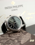 Patek Philippe - Patek Philippe Platinum Perpetual Baguette Diamond Watch Ref. 5271 - The Keystone Watches