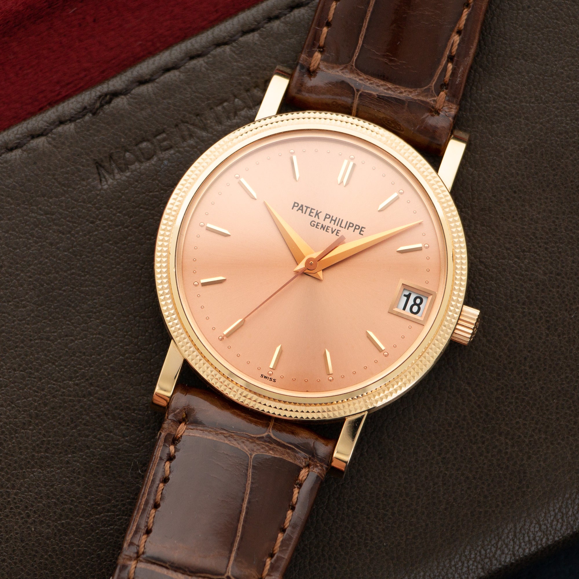 Patek Philippe - Patek Philippe Rose Gold Calatrava Watch Ref. 3802 - The Keystone Watches