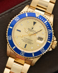 Rolex - Rolex Yellow Gold Submariner Diamond & Sapphire Watch Ref. 16808 - The Keystone Watches