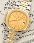 Patek Philippe - Patek Philippe Two-Tone Nautilus Watch Ref. 3800 - The Keystone Watches