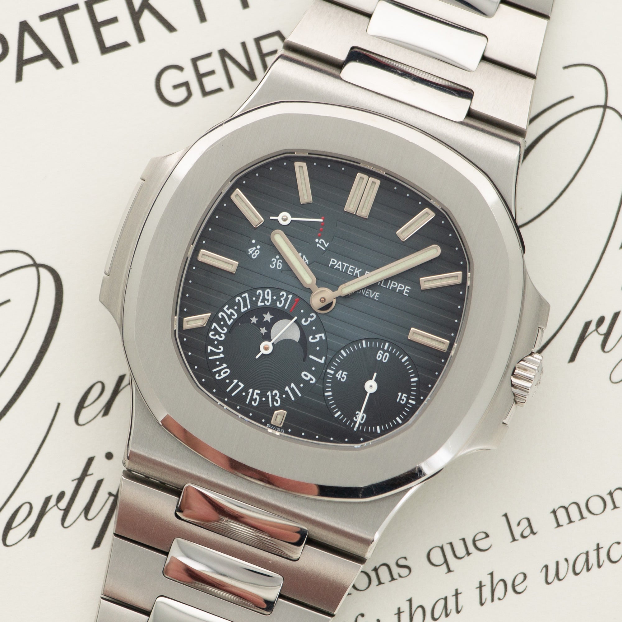 Patek Philippe - Patek Philippe Nautilus Moonphase Watch Ref. 5712 - The Keystone Watches
