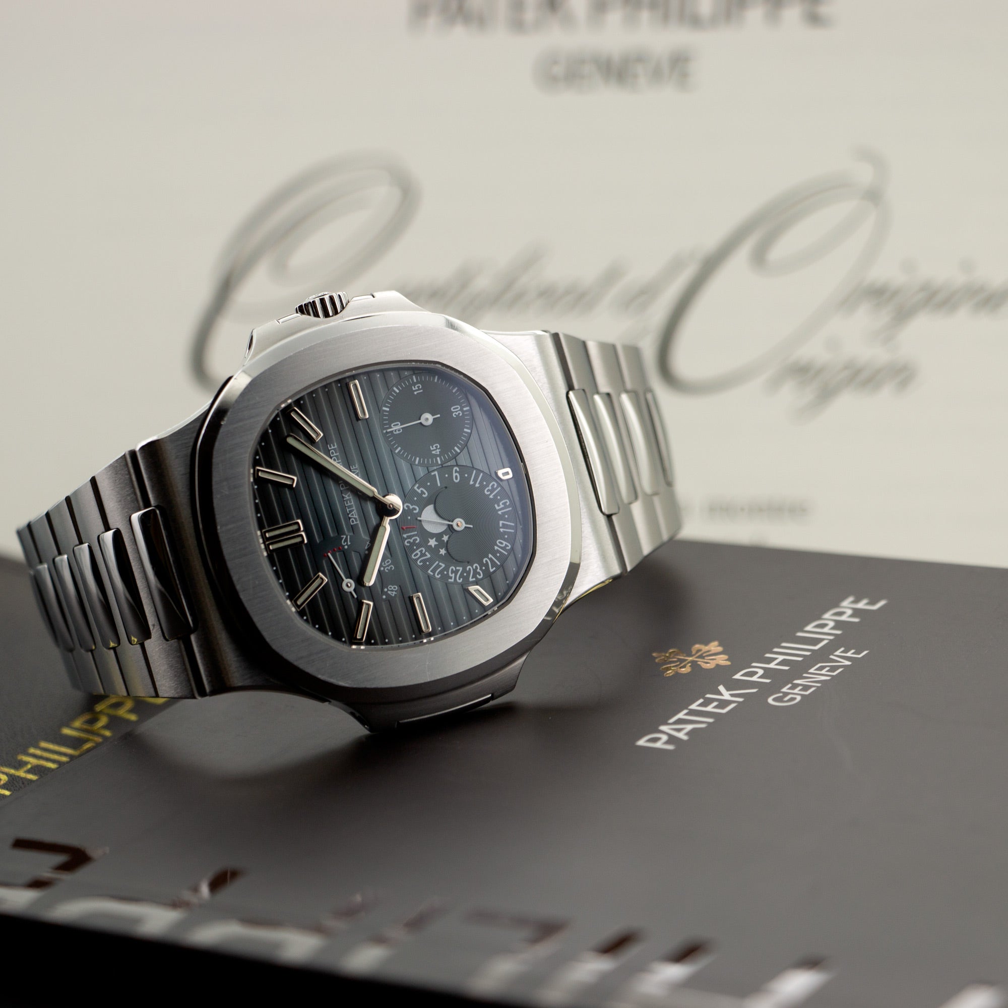 Patek Philippe - Patek Philippe Nautilus Moonphase Watch Ref. 5712 - The Keystone Watches
