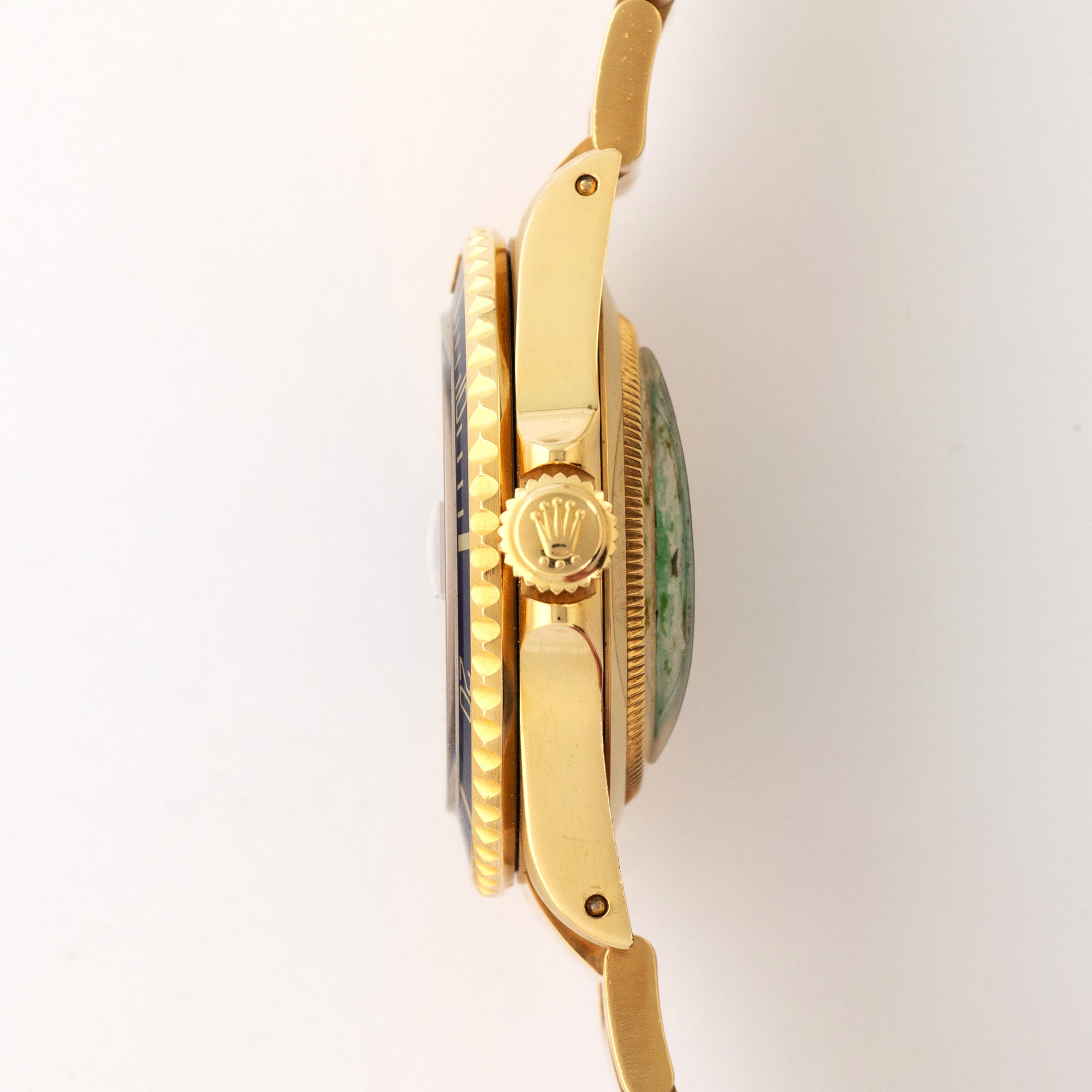 Rolex - Rolex Yellow Gold Submariner Watch Ref 16618 with Original Tropical Purple Dial - The Keystone Watches