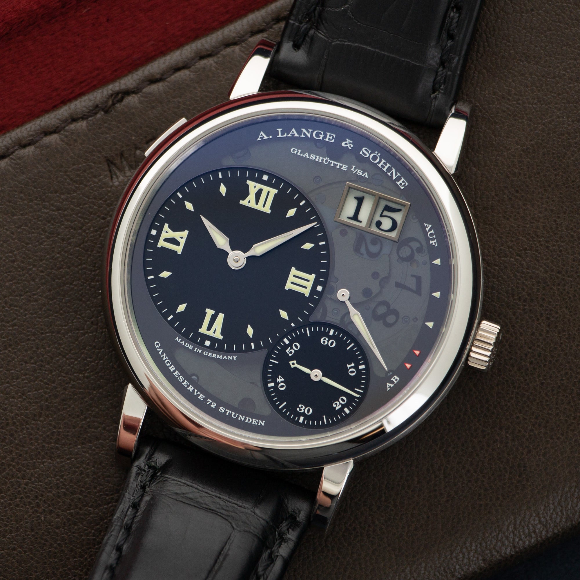 A. Lange &amp; Sohne - A. Lange &amp; Sohne Platinum Grande Lange 1 Lumen Watch Ref. 117.035 - The Keystone Watches