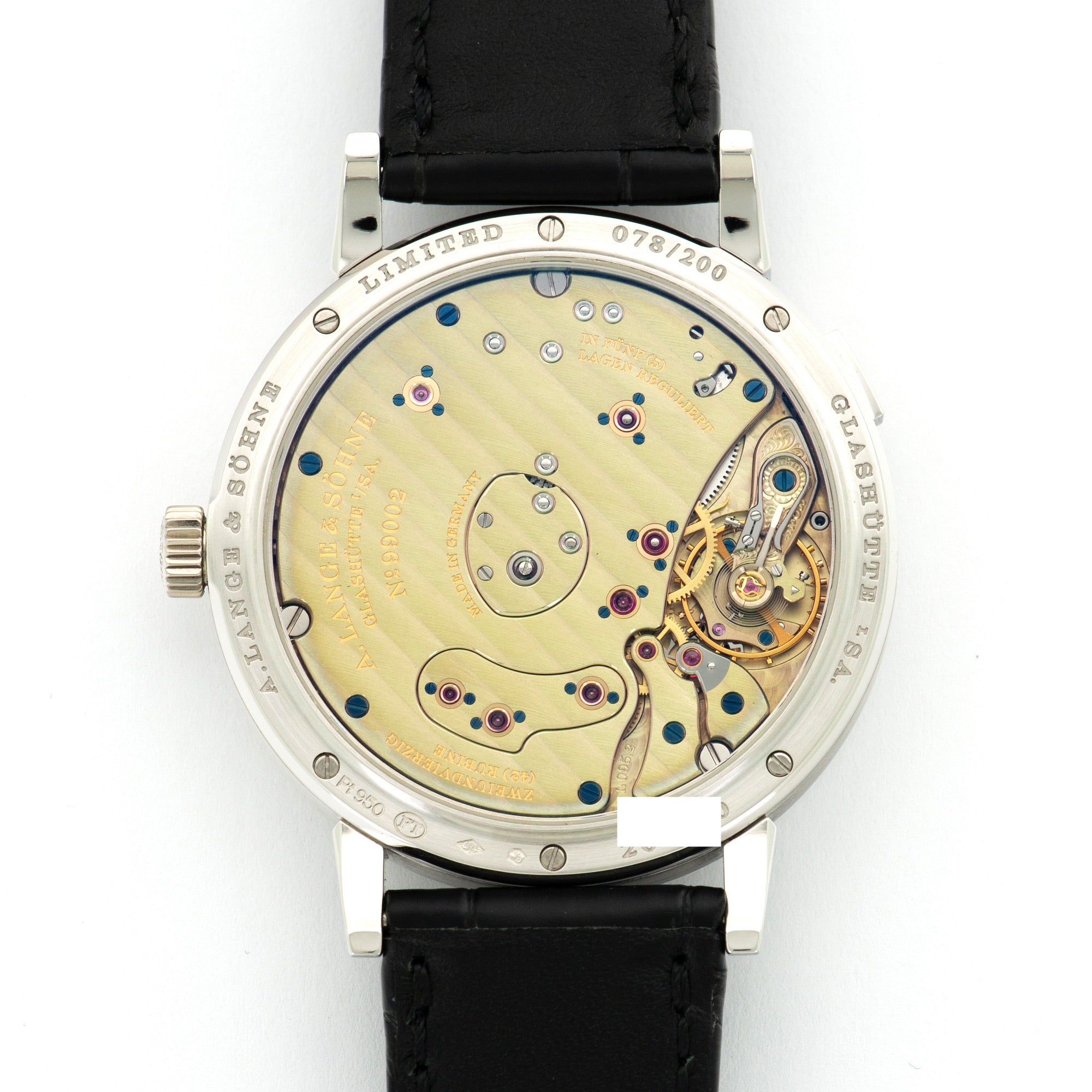 A. Lange & Sohne - A. Lange & Sohne Platinum Grande Lange 1 Lumen Watch Ref. 117.035 - The Keystone Watches