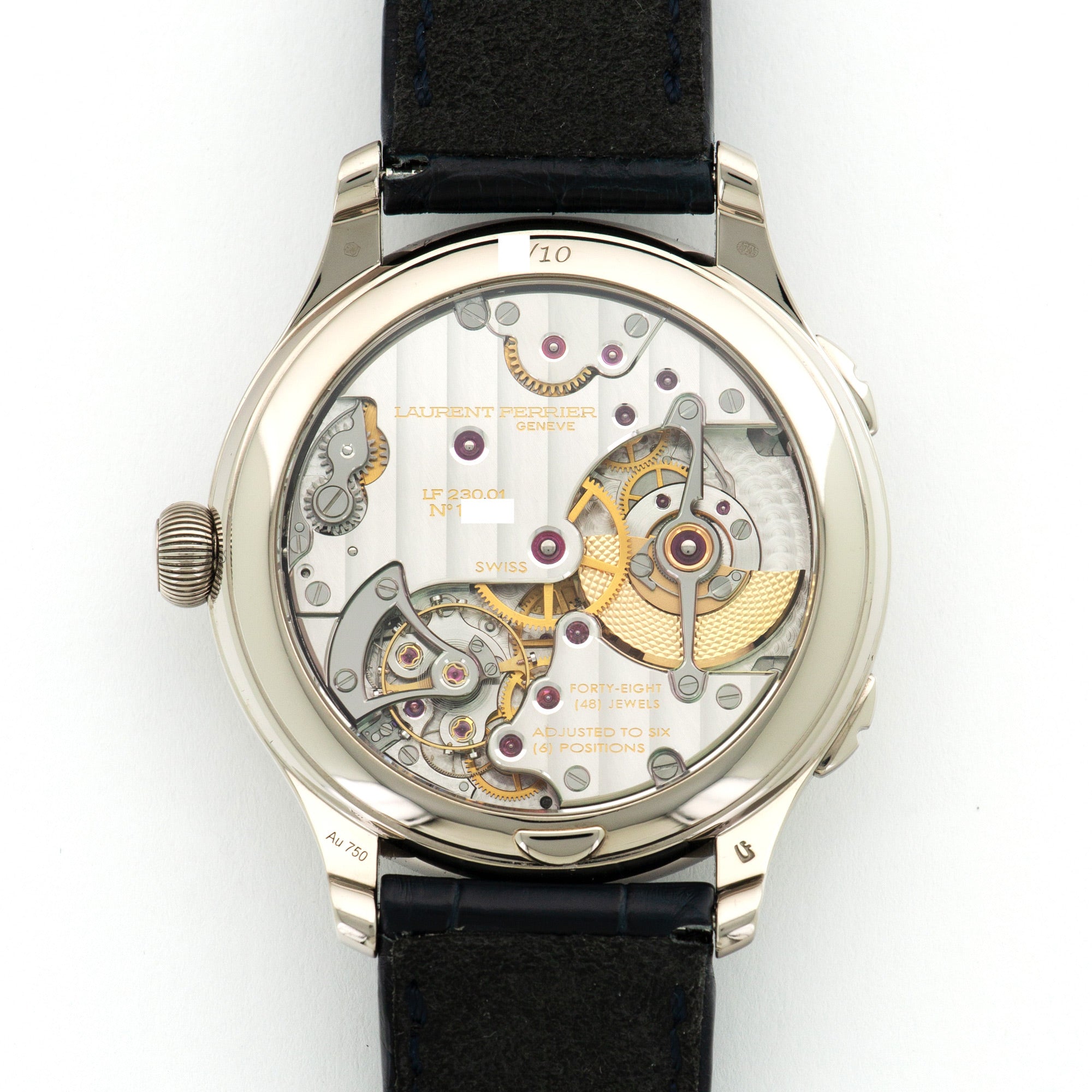 Laurent Ferrier - Laurent Ferrier White Gold Galet Traveler Enamel World Watch, Limited U.S. Edition - The Keystone Watches