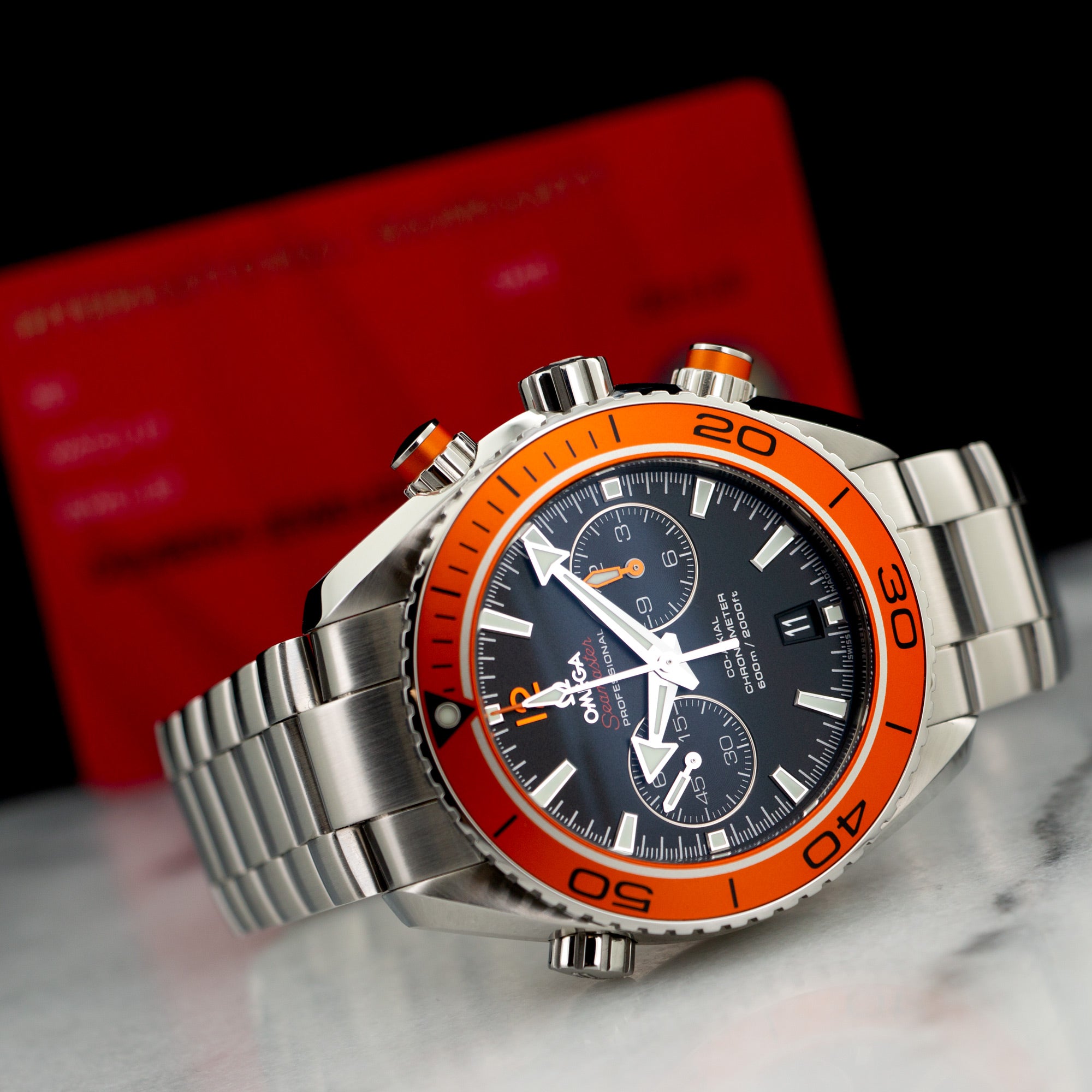 Omega - Omega Planet Ocean Chronograph Orange Watch Ref. 23230465101002 - The Keystone Watches