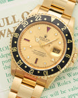 Rolex - Rolex Yellow Gold GMT-Master II Diamond & Ruby Watch Ref. 16718 - The Keystone Watches