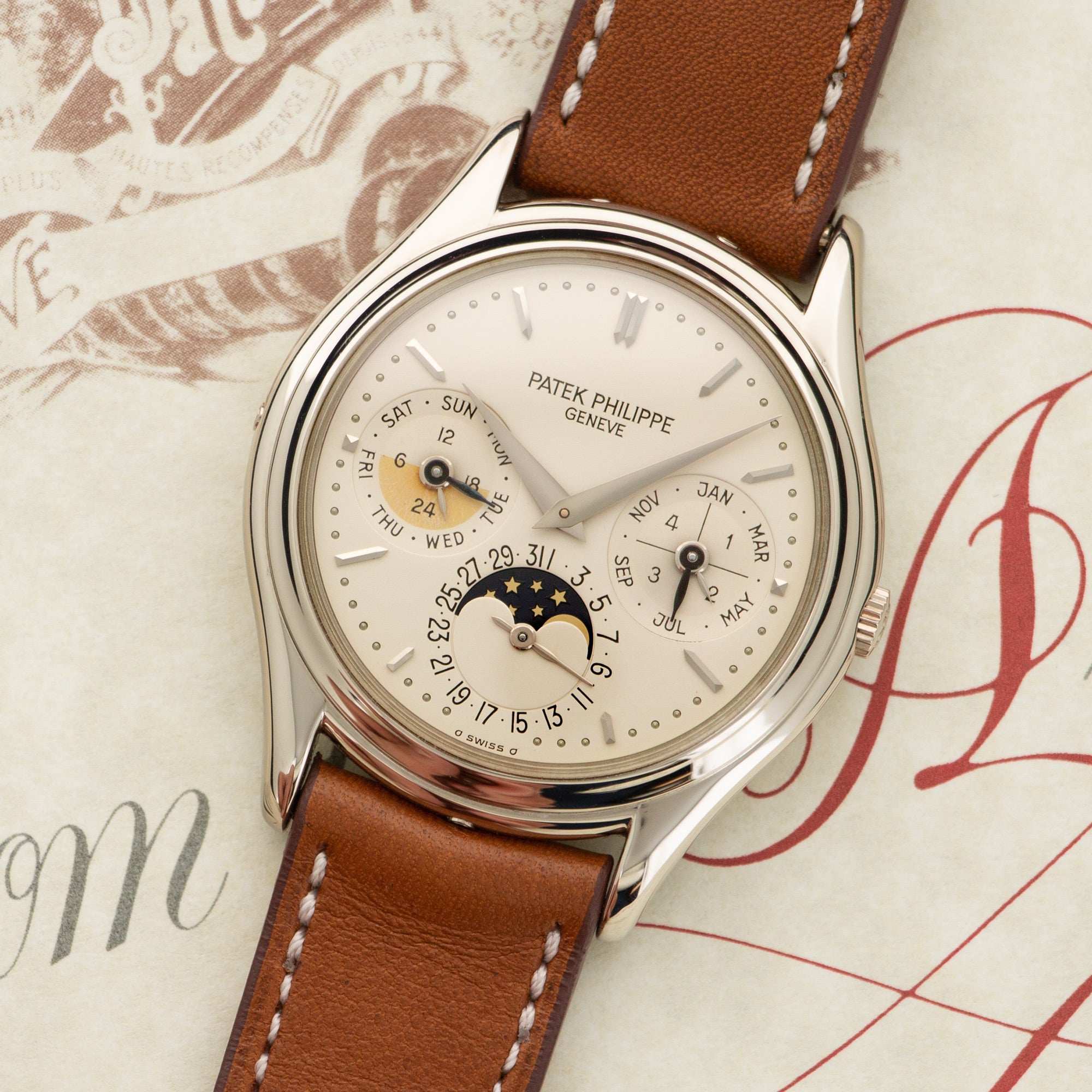 Patek Philippe - Patek Philippe White Gold Perpetual Calendar Watch Ref. 3940 - The Keystone Watches