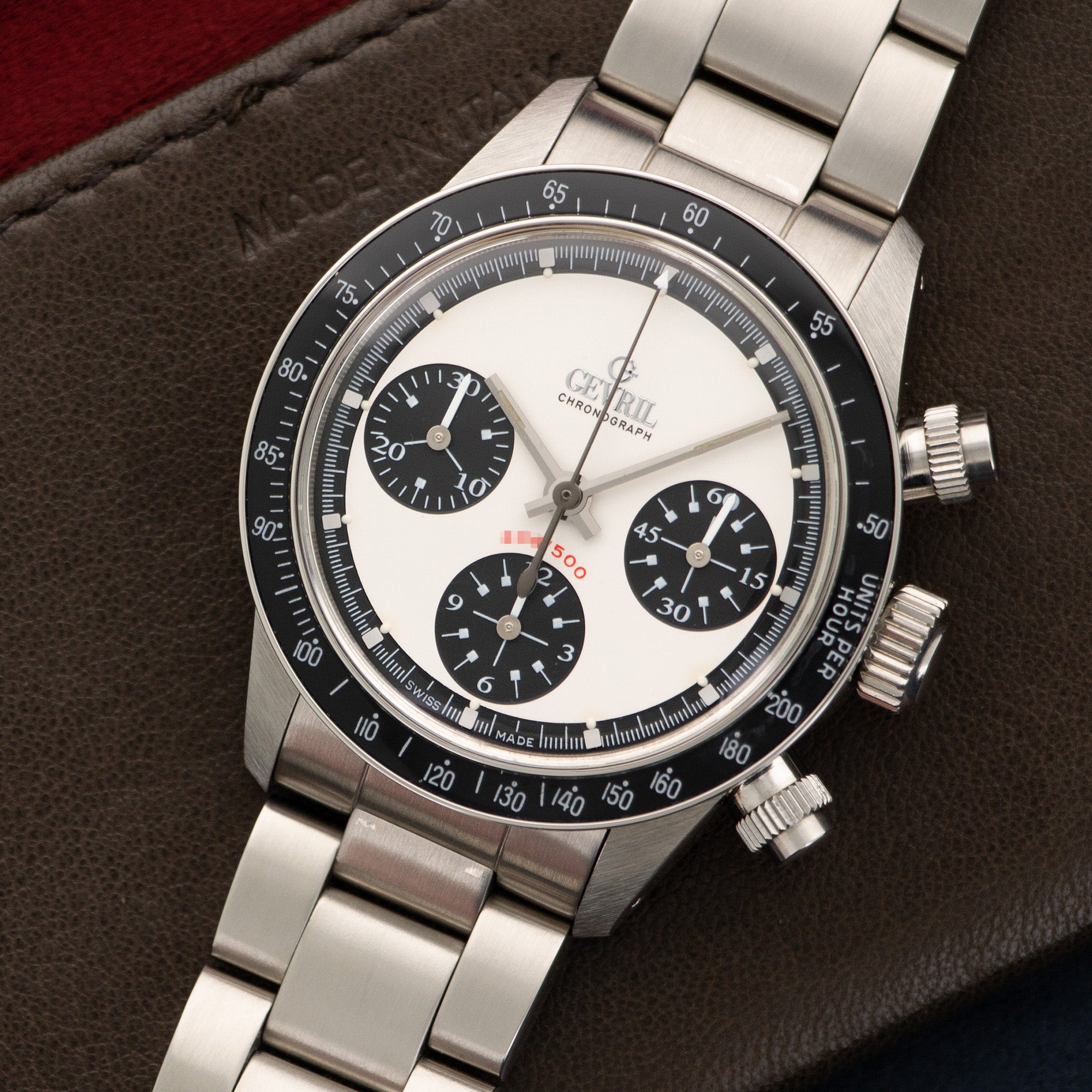 Gevril - Gevril Steel Tribeca Paul Newman Chronograph Watch - The Keystone Watches