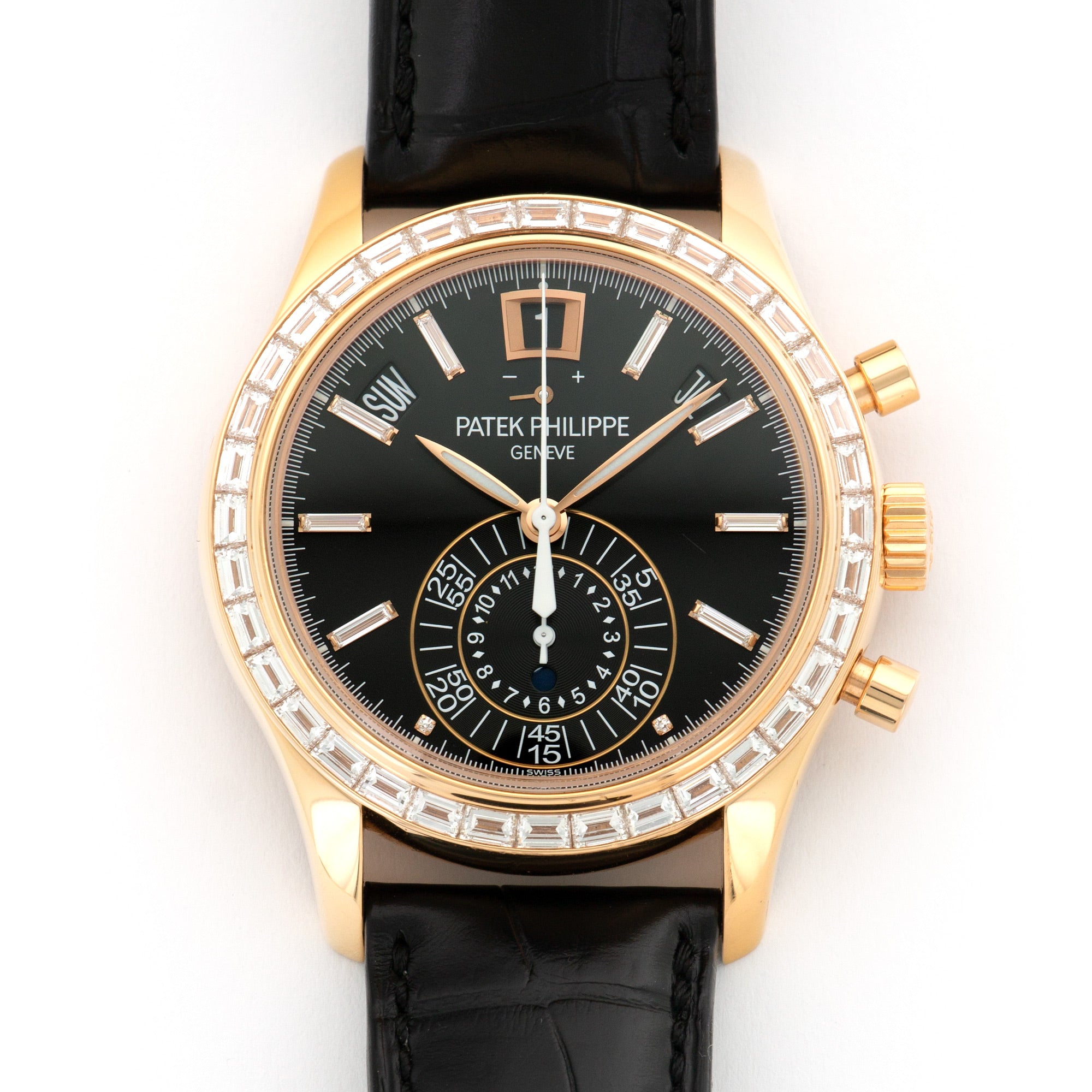 Patek Philippe - Patek Philippe Rose Gold Chronograph Baguette Watch Ref. 5961 - The Keystone Watches