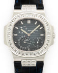 Patek Philippe - Patek Philippe White Gold Nautilus Baguette Diamond Watch Ref. 5724 - The Keystone Watches
