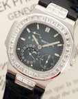 Patek Philippe - Patek Philippe White Gold Nautilus Baguette Diamond Watch Ref. 5724 - The Keystone Watches