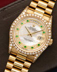 Rolex - Rolex Yellow Gold Day-Date Diamond & Emerald Watch Ref. 18388 - The Keystone Watches