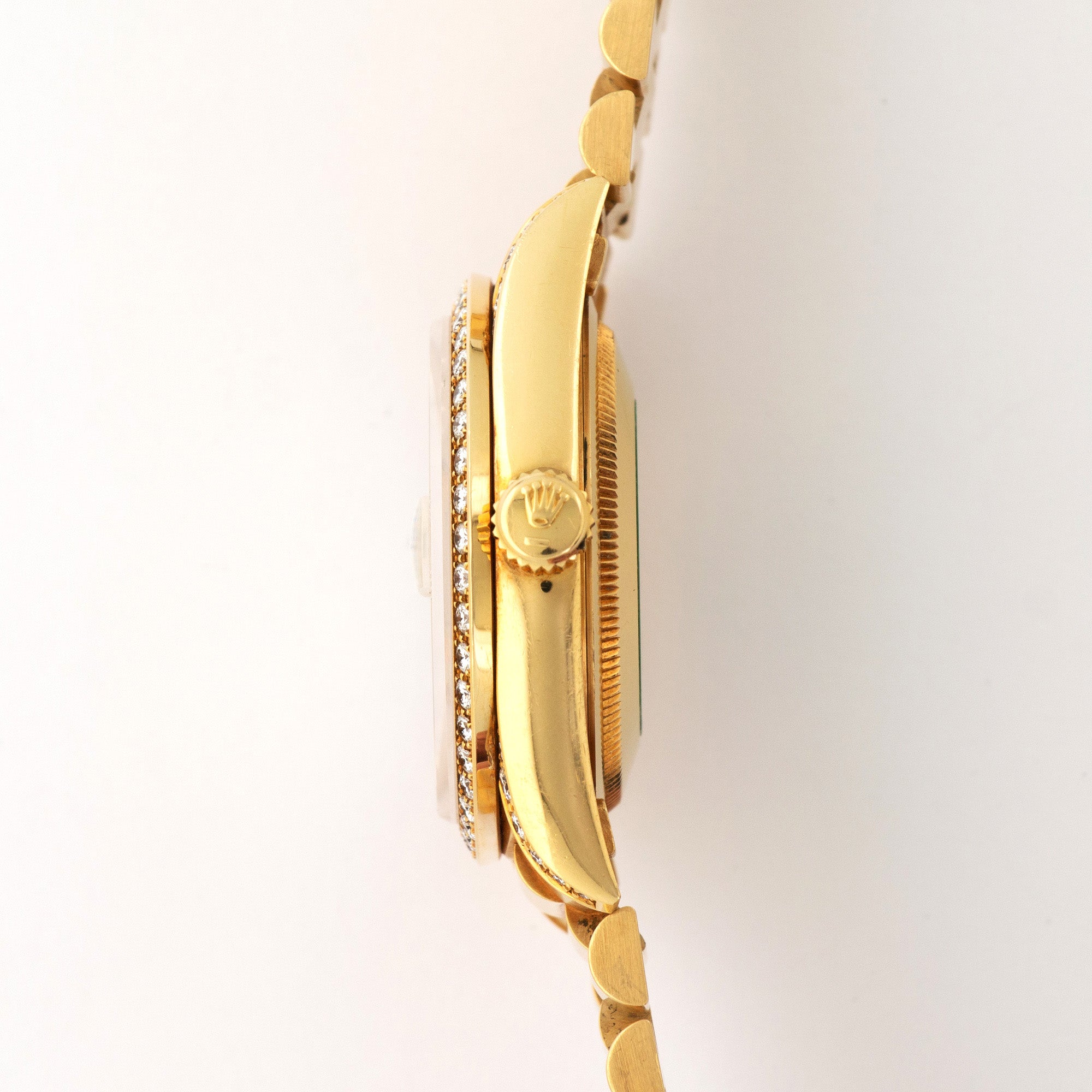 Rolex - Rolex Yellow Gold Day-Date Diamond & Emerald Watch Ref. 18388 - The Keystone Watches