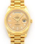Rolex - Rolex Yellow Gold Day-Date 40mm Baguette Diamond Watch Ref. 228238 - The Keystone Watches